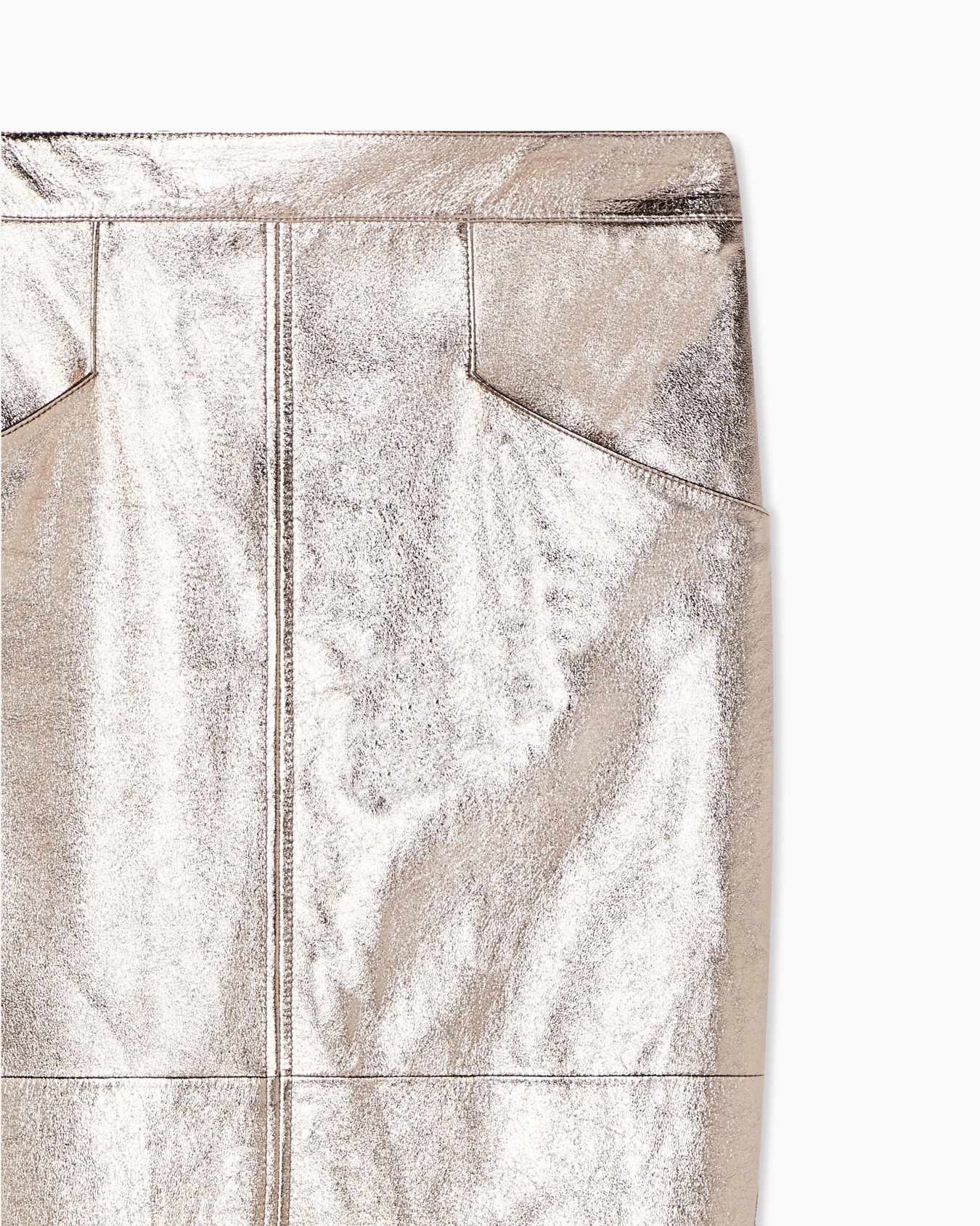 Laminated leather skirt Slide 3