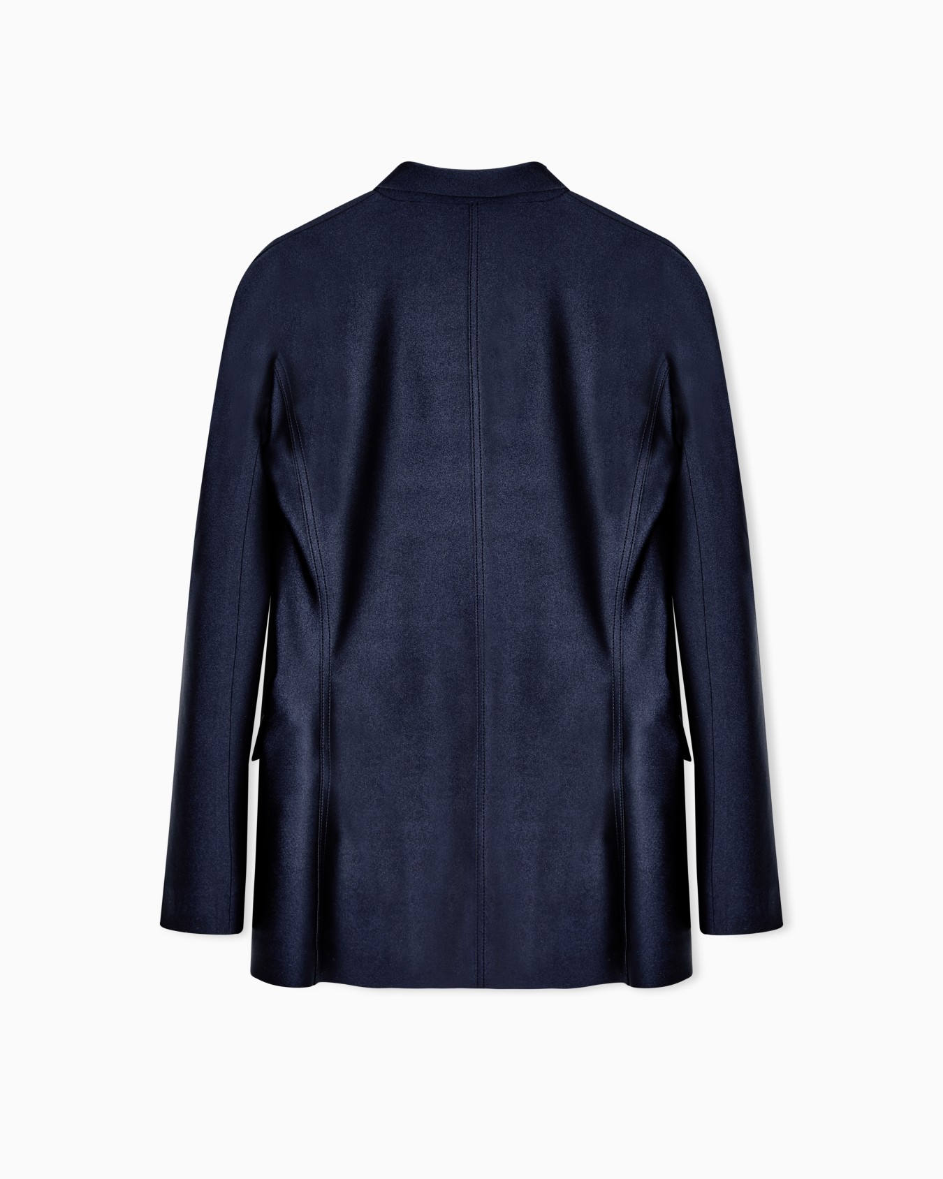 Double-breasted jacket in scuba jersey Slide 3