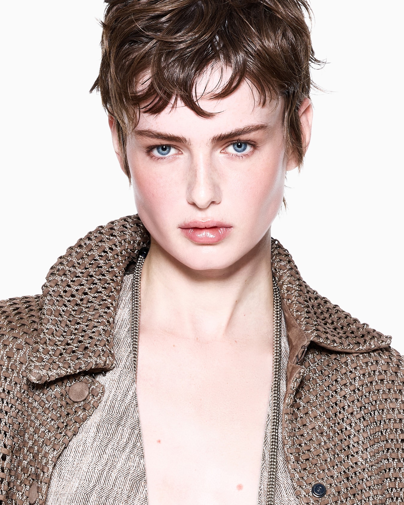 Gilet croisé en jersey à chevrons Diapositive 4