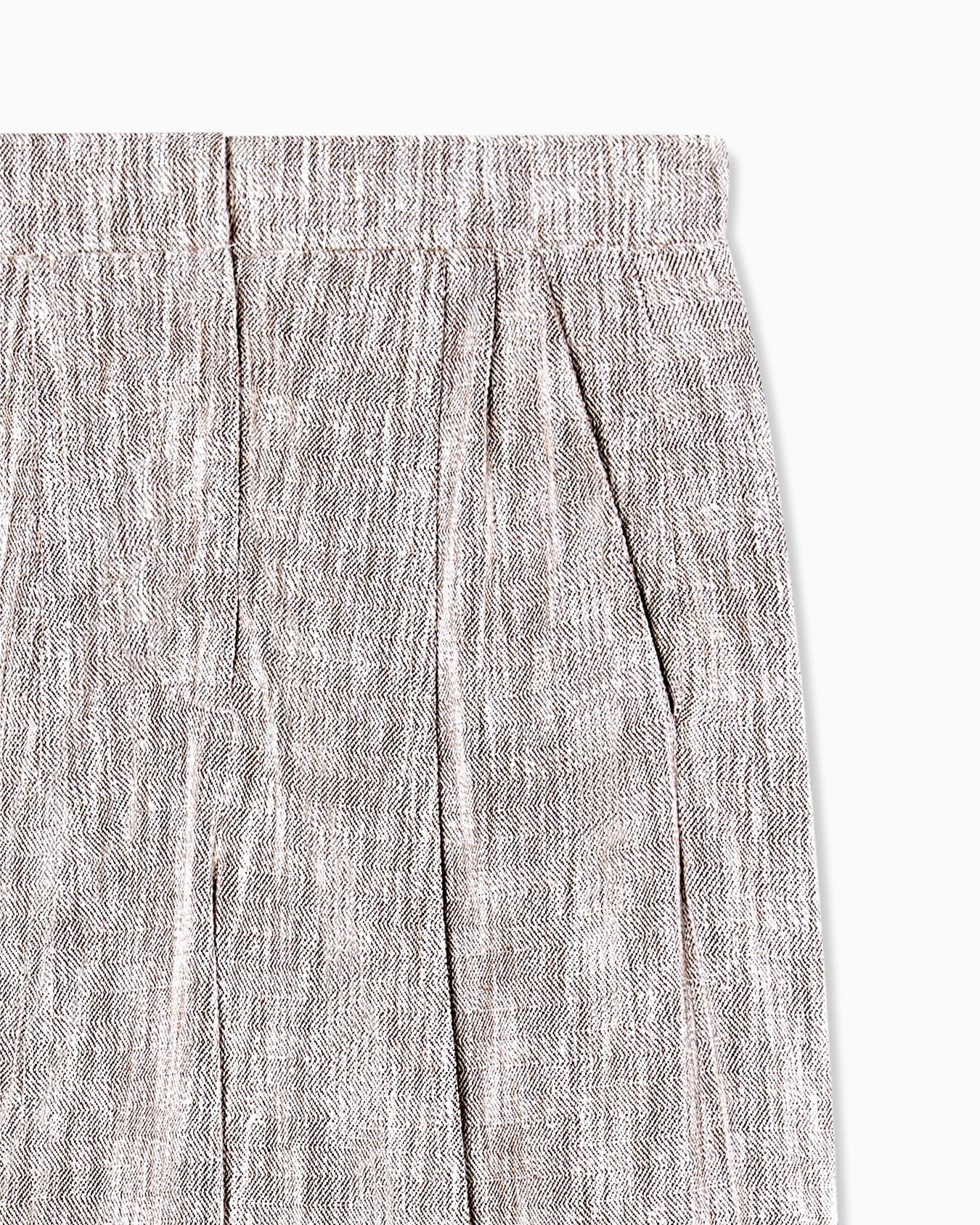 Chevron jersey trousers with pleats Slide 4