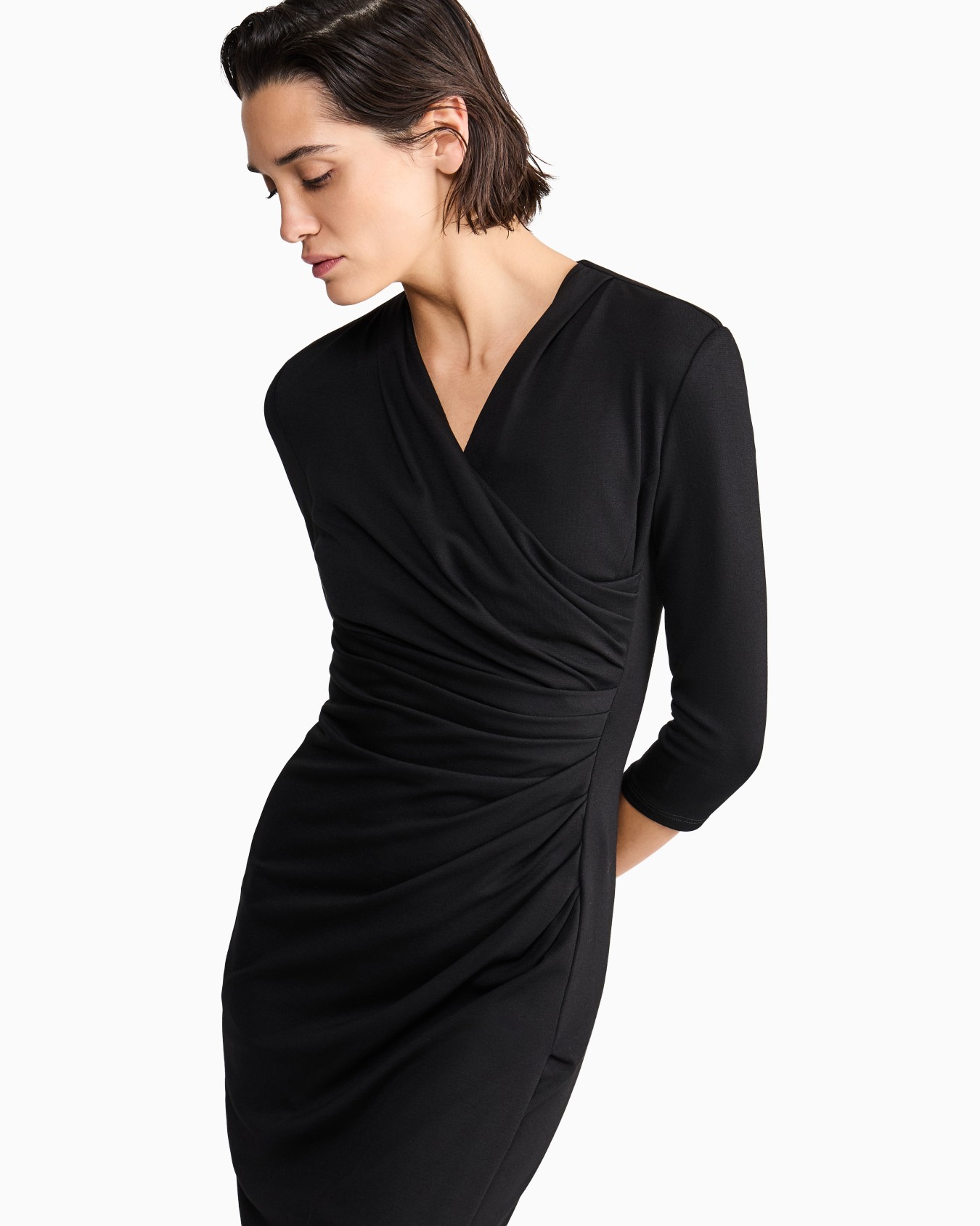 Abito longuette in viscosa punto Milano ASV Slide 3