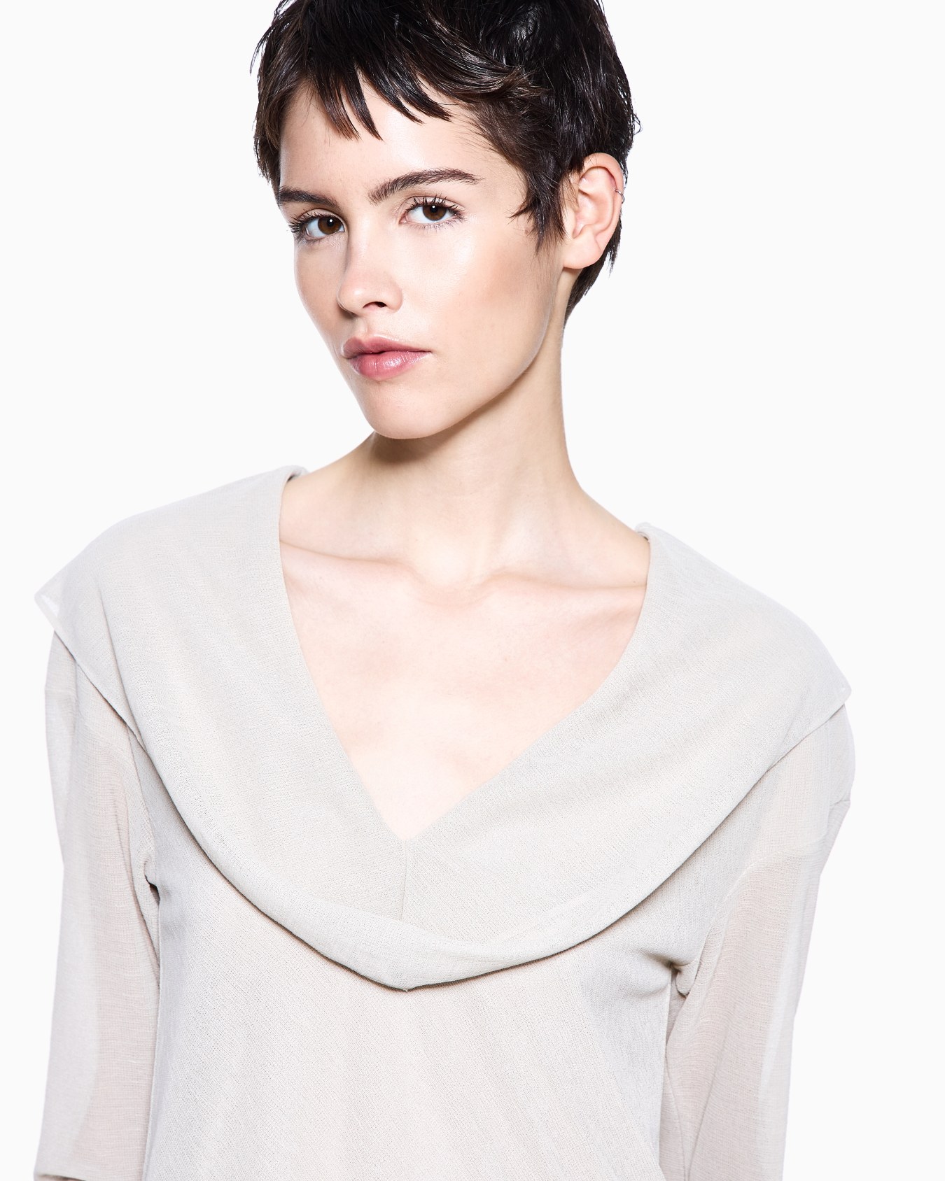 Pull en jersey effet drapé Diapositive 4