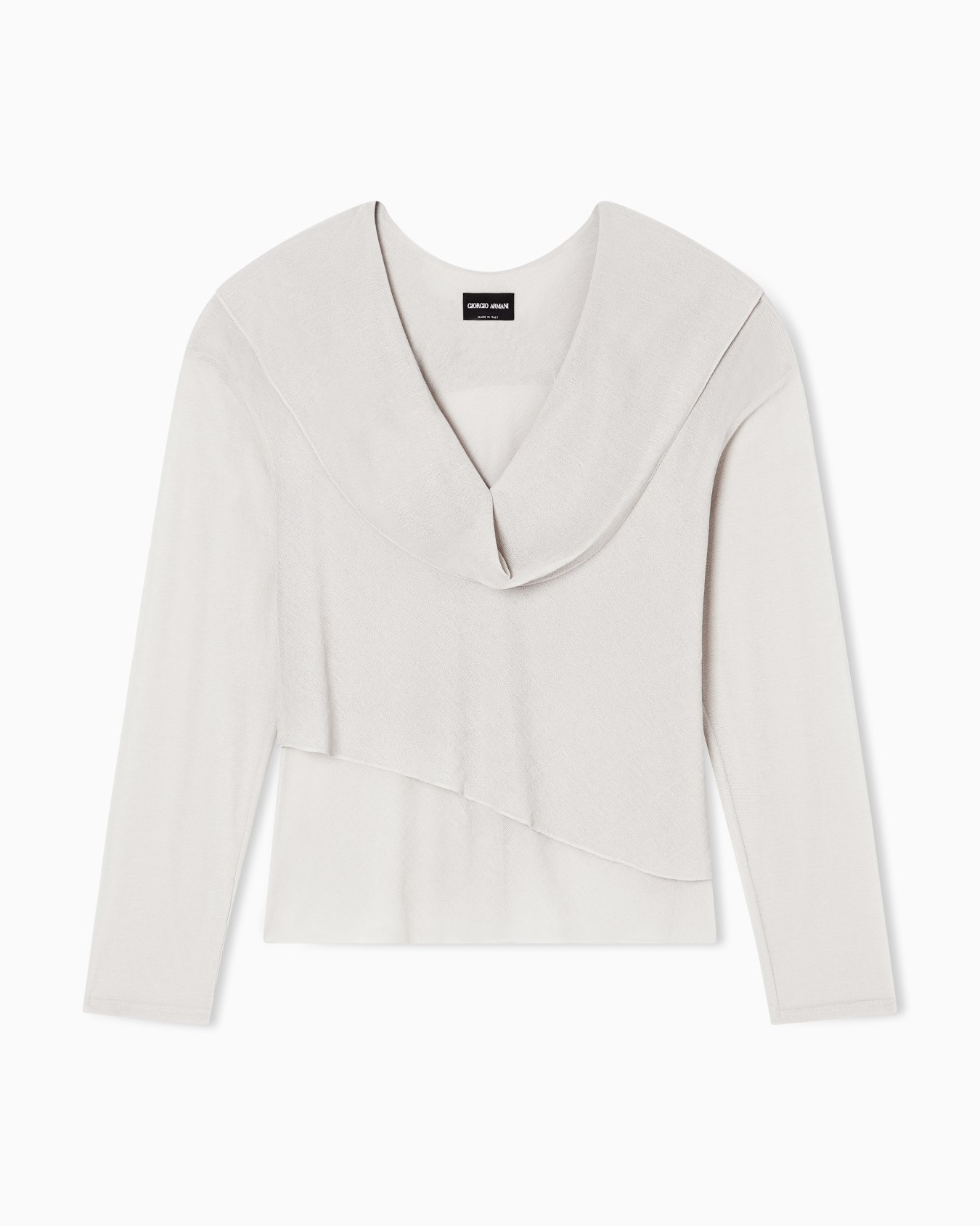 Pull en jersey effet drapé Diapositive 0