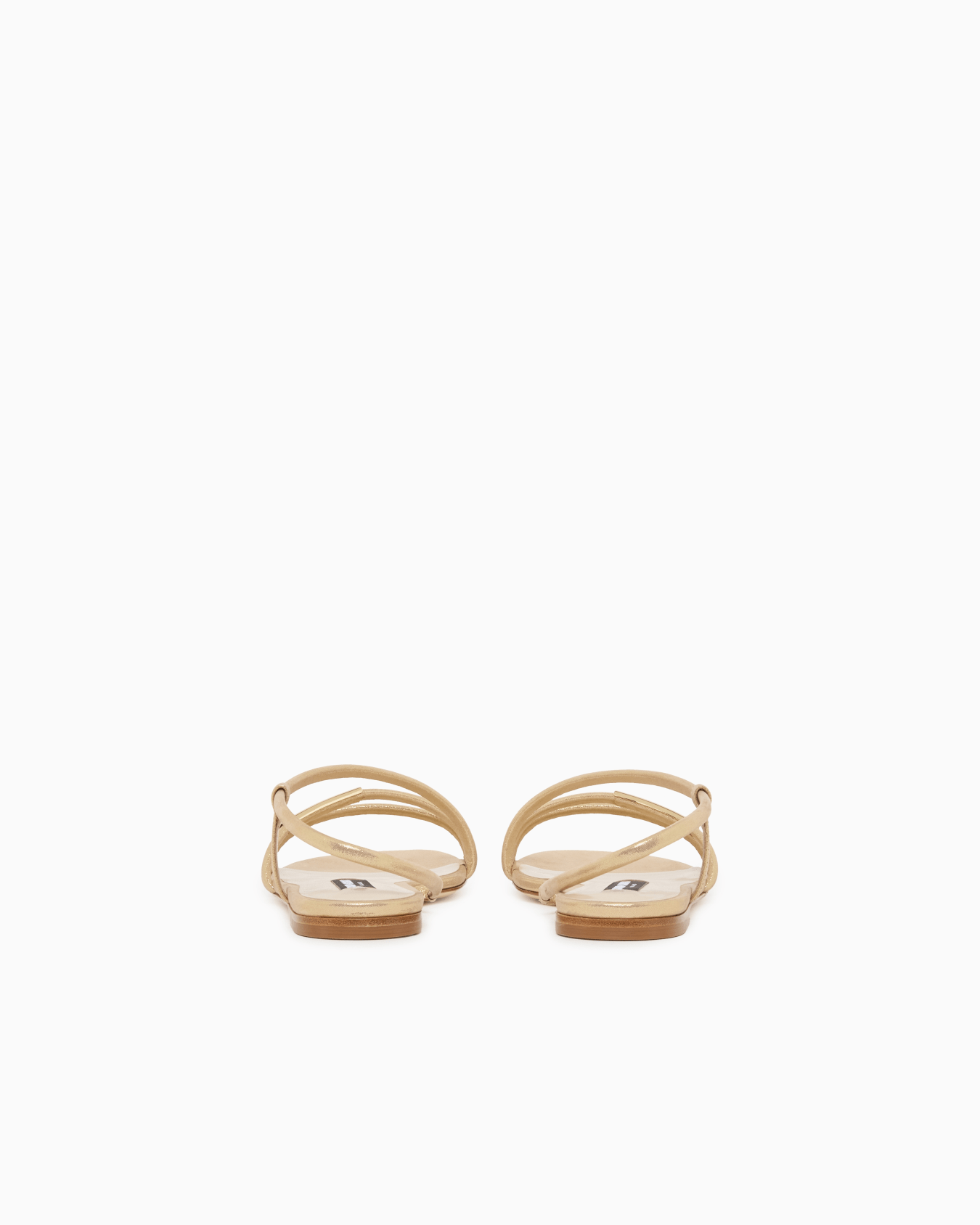 Flat sandals in sparkling nubuck Slide 3