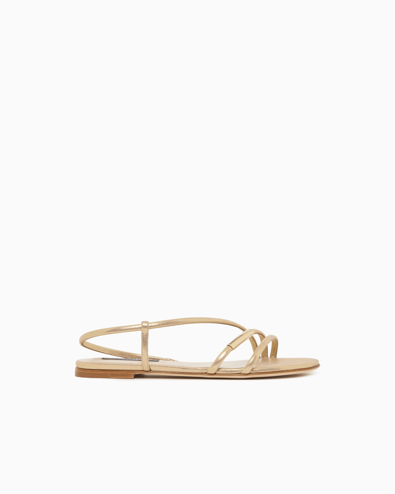 Flat sandals in sparkling nubuck Slide 0