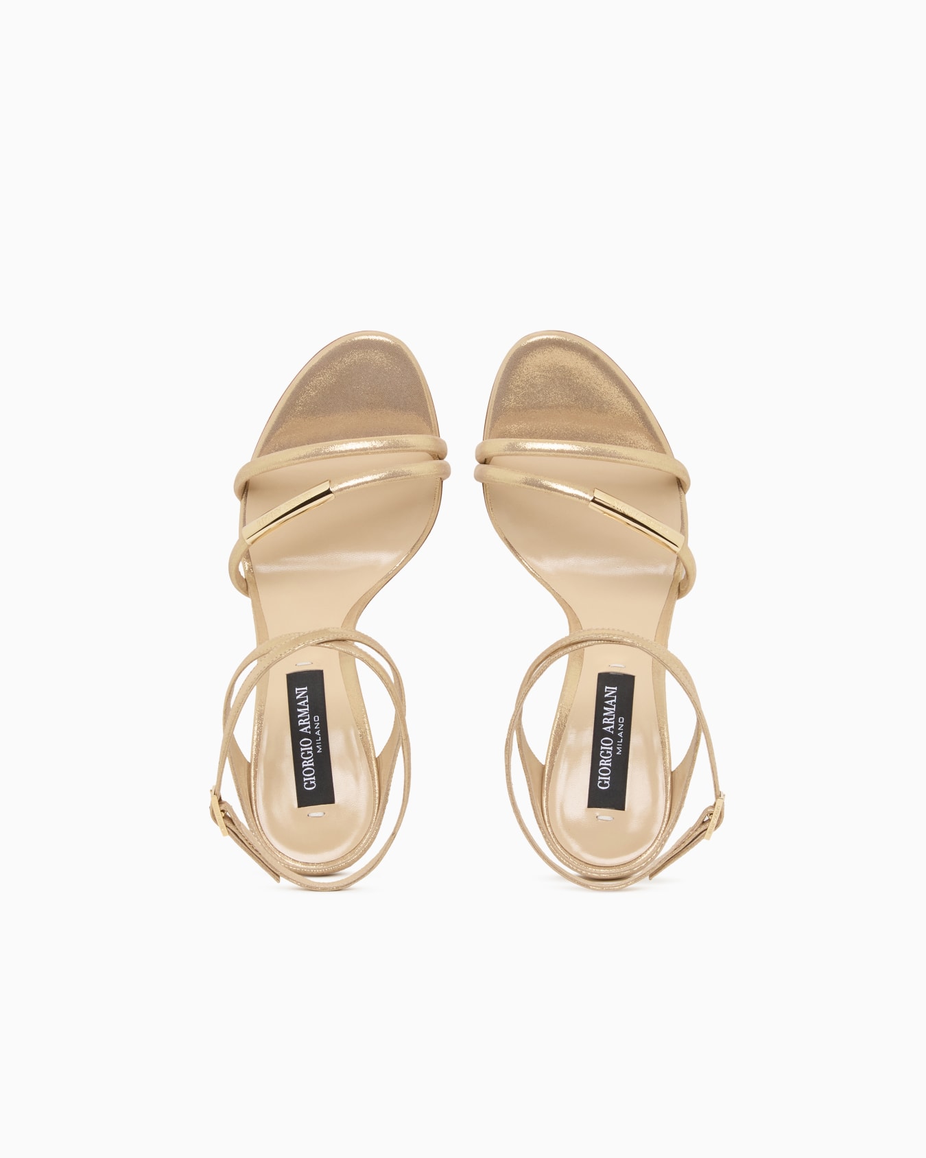 Heeled sandals in sparkling nubuck Slide 2