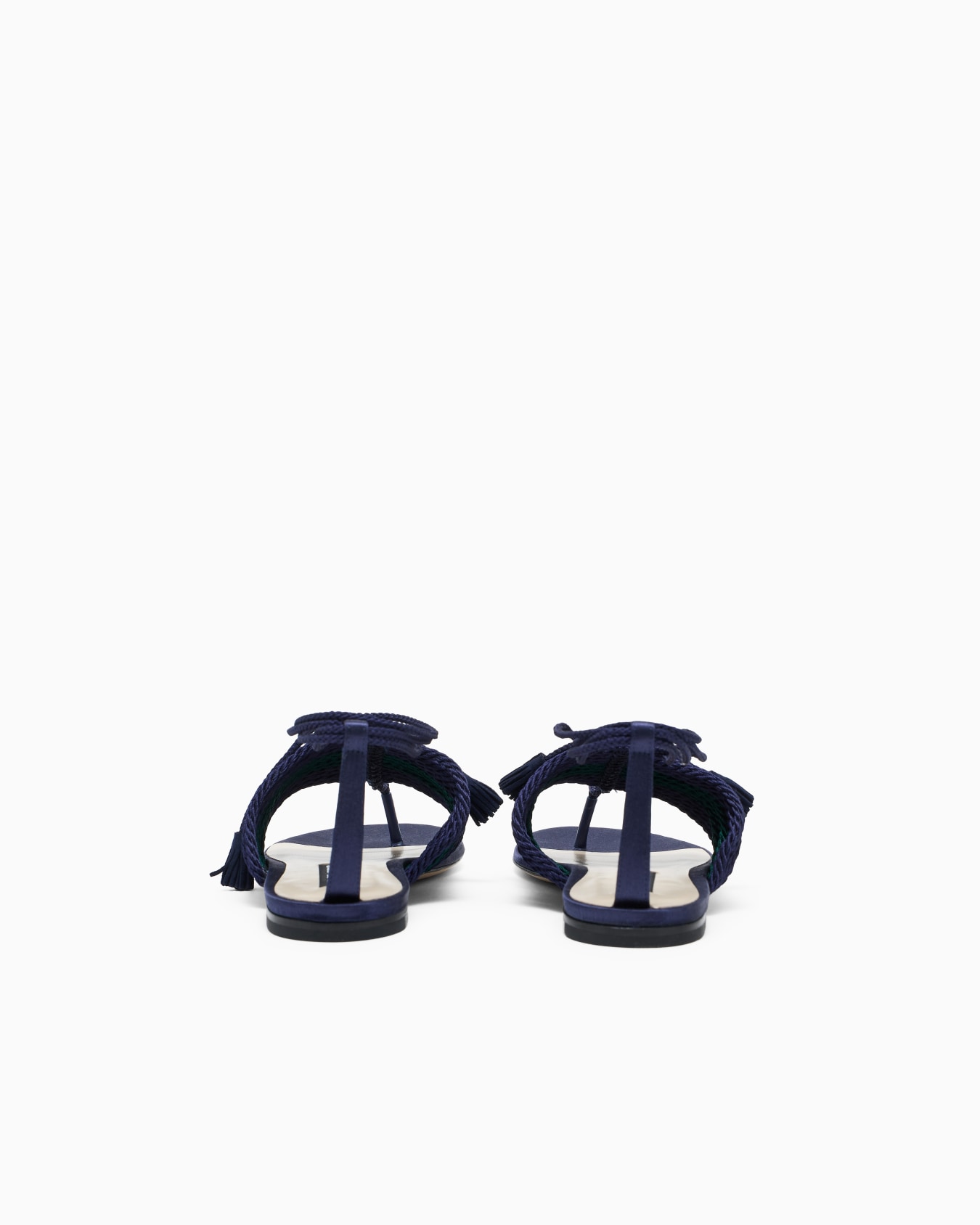 Flache Zehensandalen mit Paspelierung Folie 3