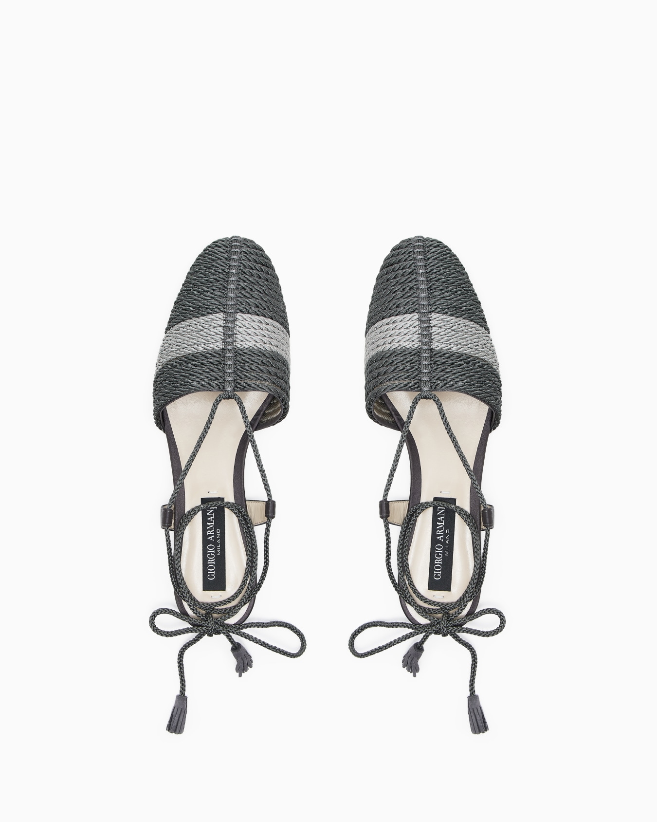 Satin ballerinas with passementerie trim Slide 2