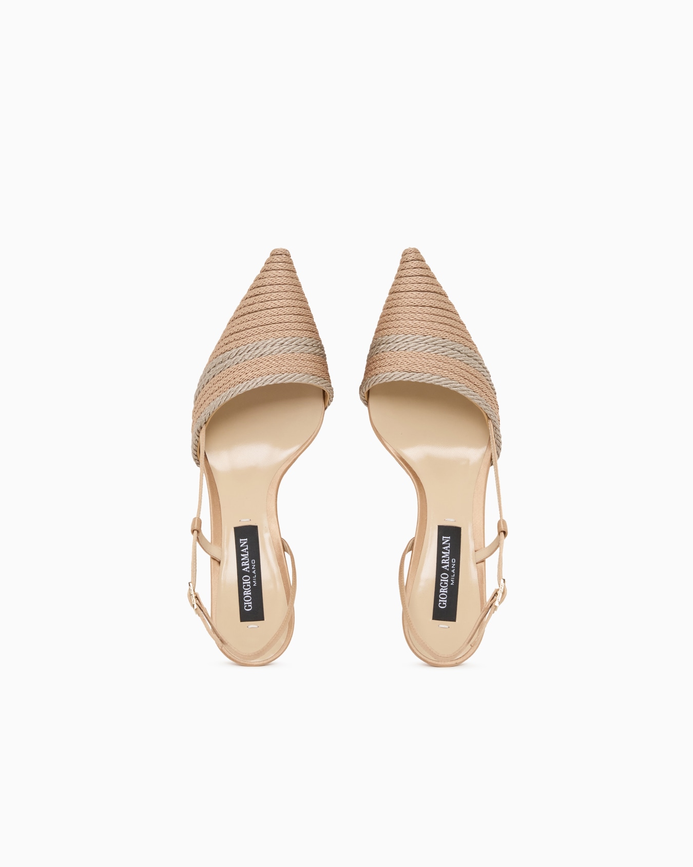 Satin slingbacks with passementerie trim detail Slide 2