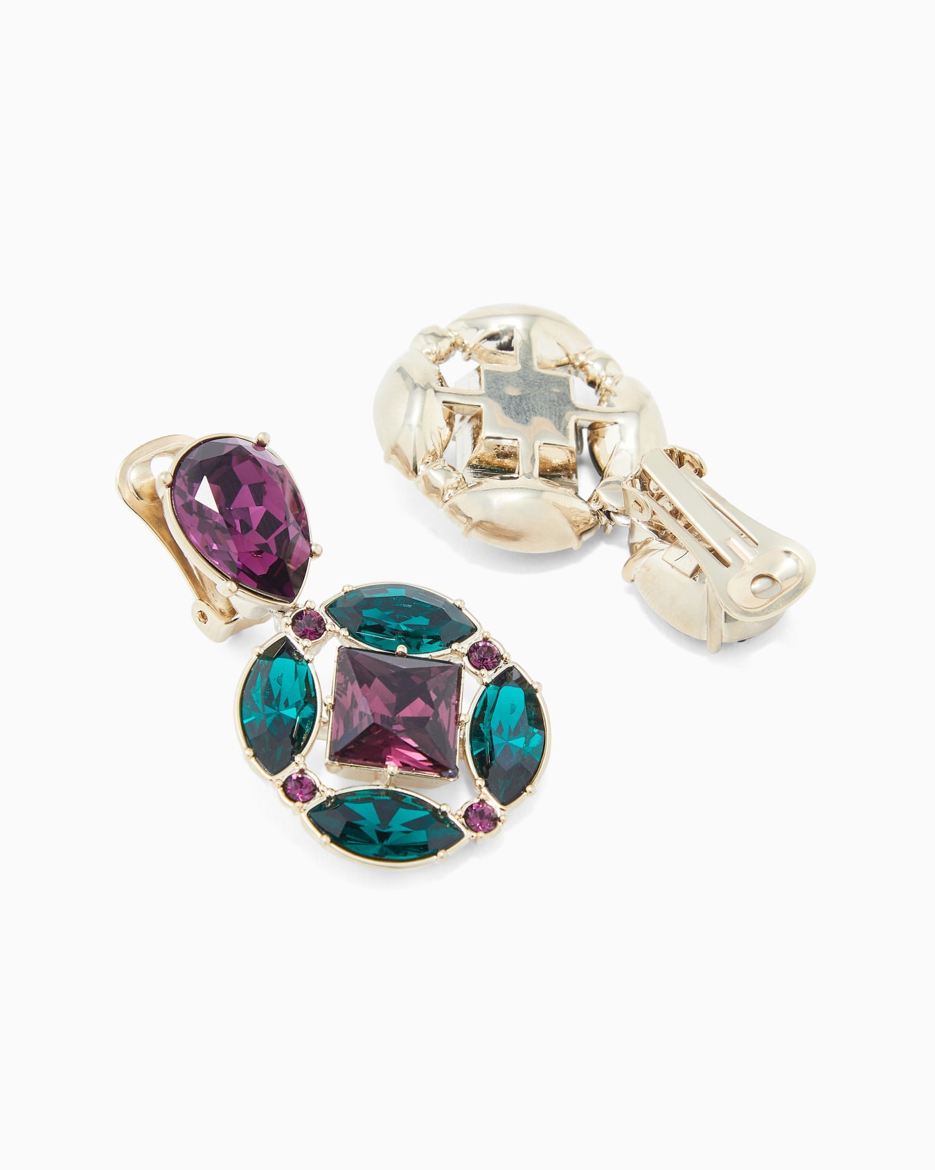 Pendant earrings with Swarovski crystals Slide 1