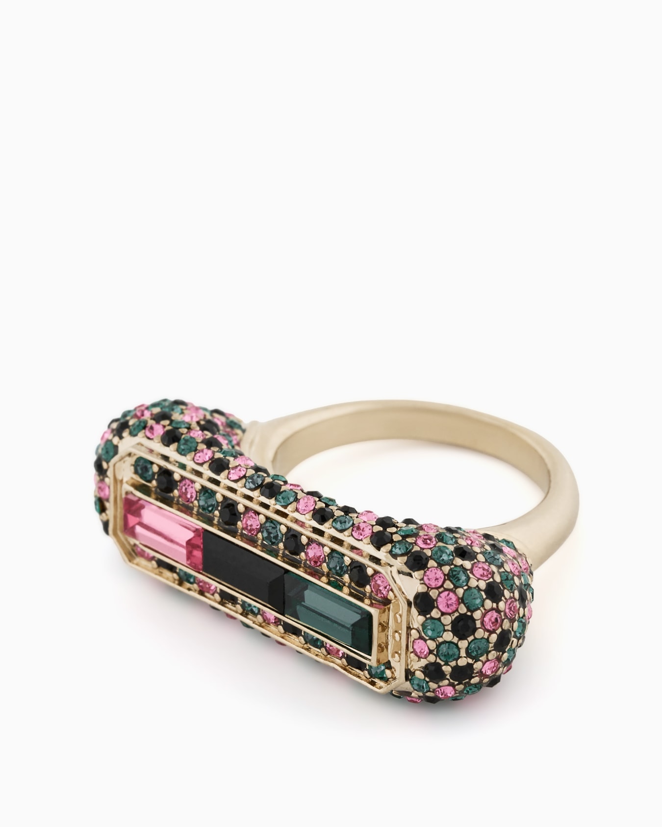 Ring with Swarovski crystals Slide 1