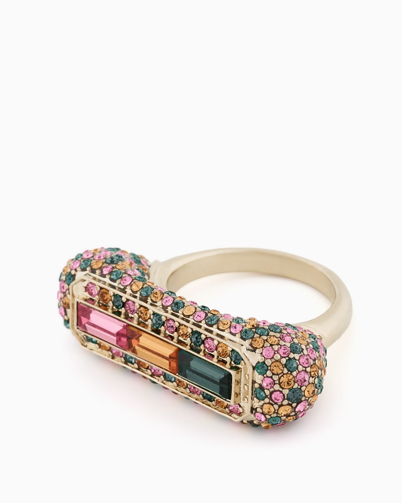 Ring with Swarovski crystals Slide 1