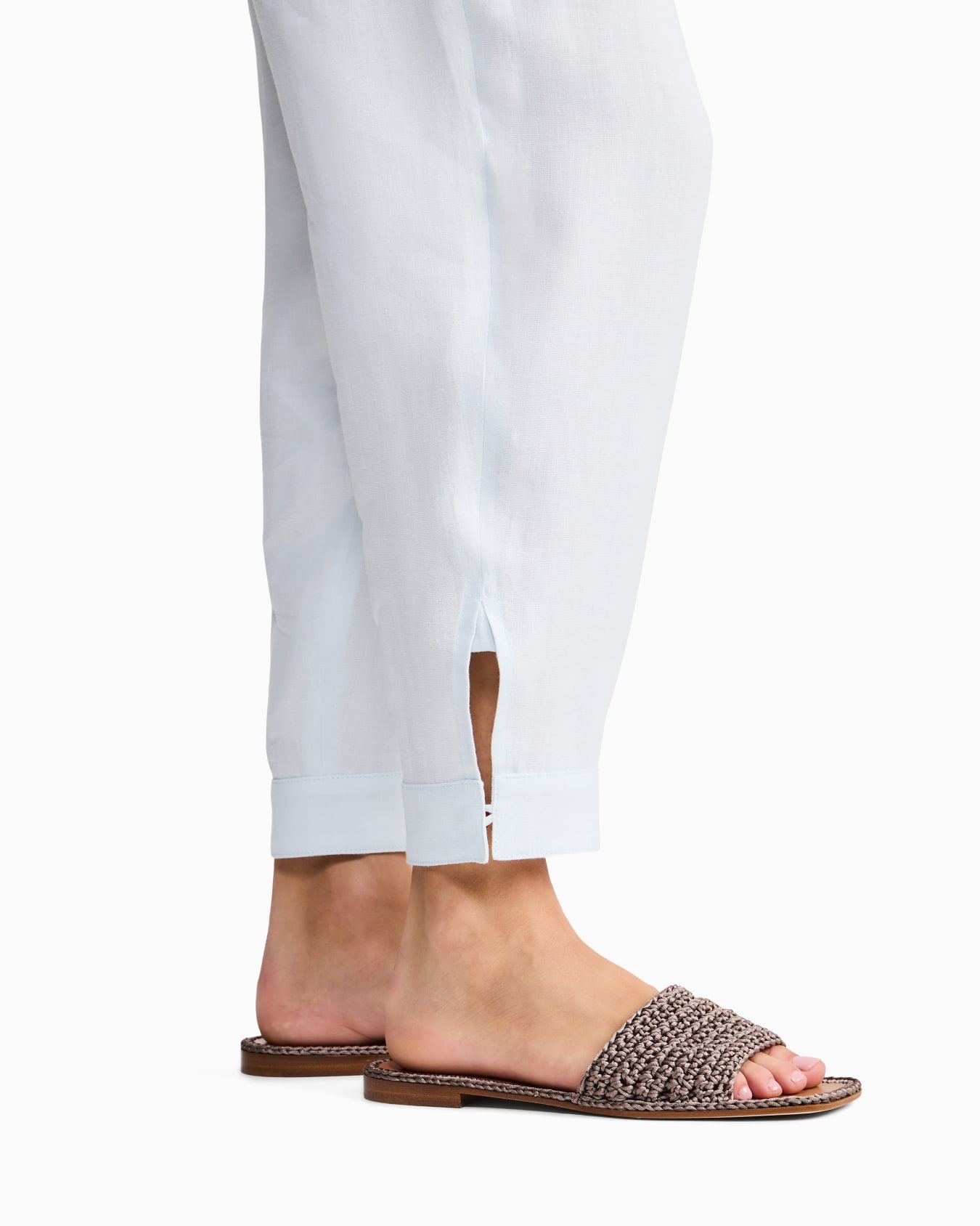 Sandali con intreccio tricottato Slide 6