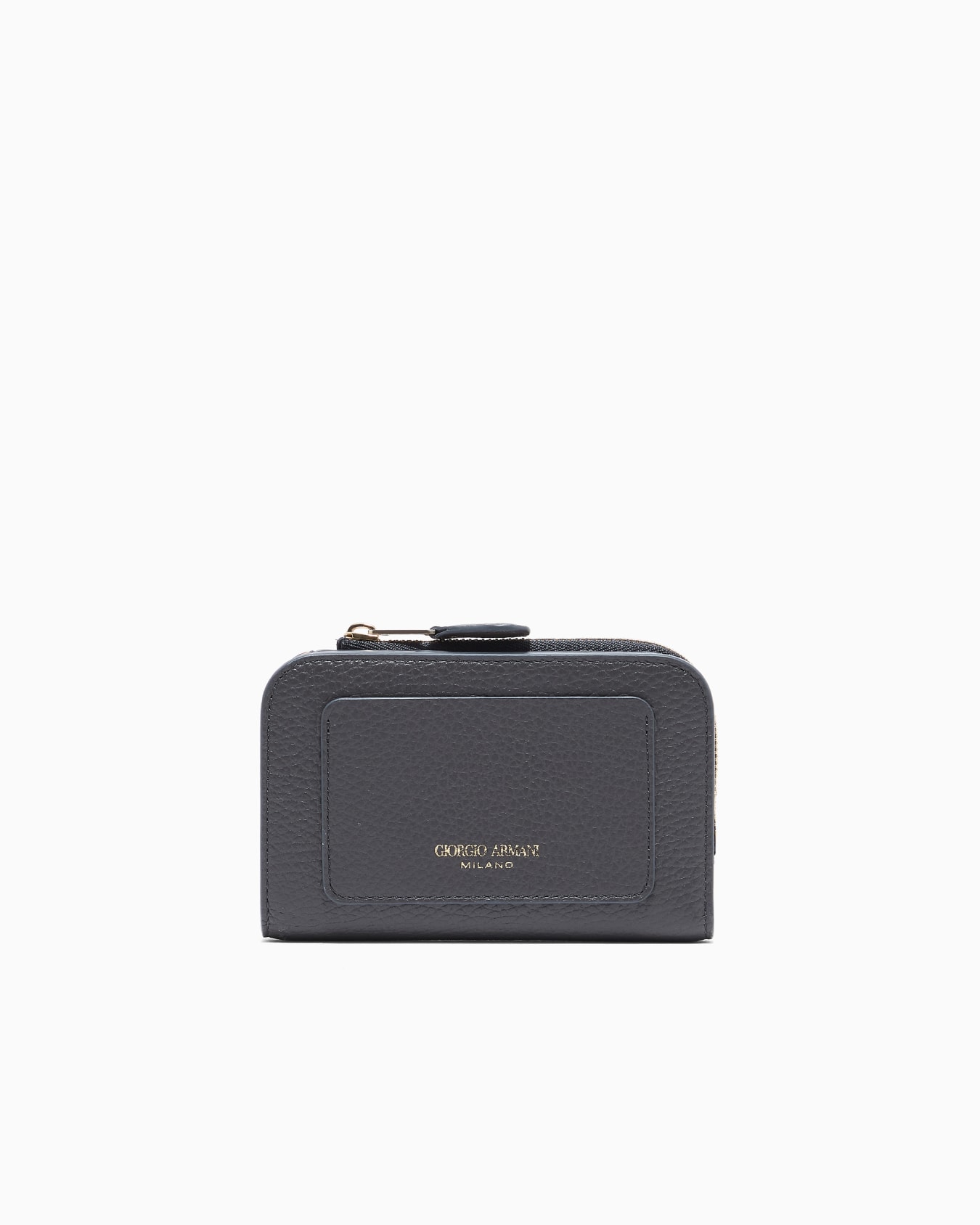 Portafogli bifold in pelle granata Slide 0