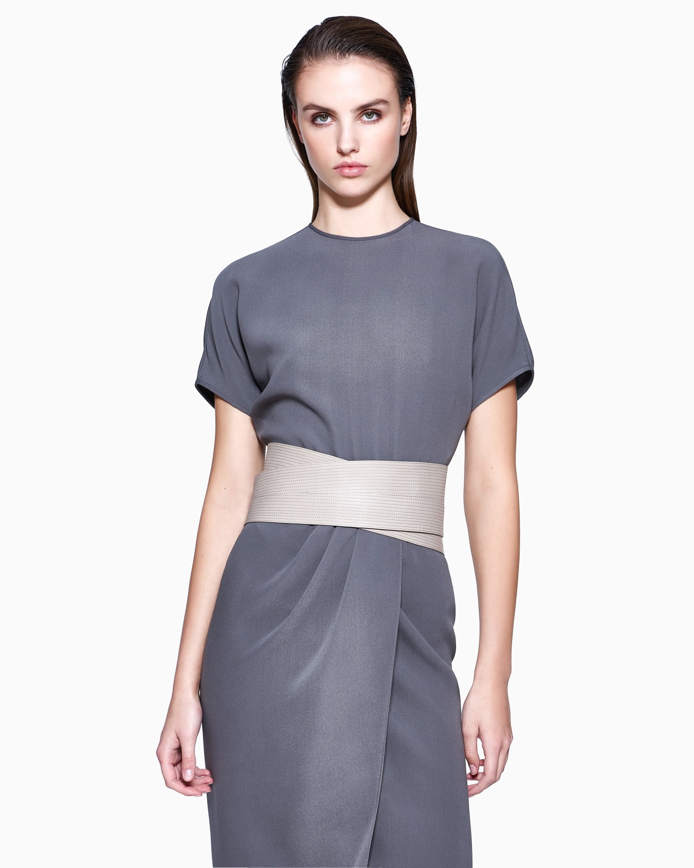 ベルト ナッパレザー ステッチのモチーフ スライドする 2