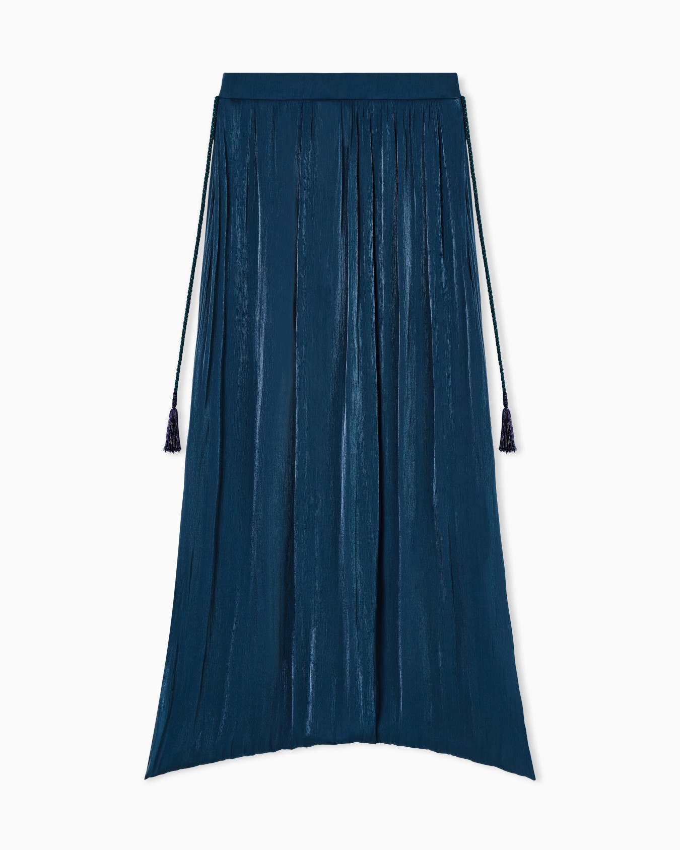 Long skirt in pleated fabric  Slide 0