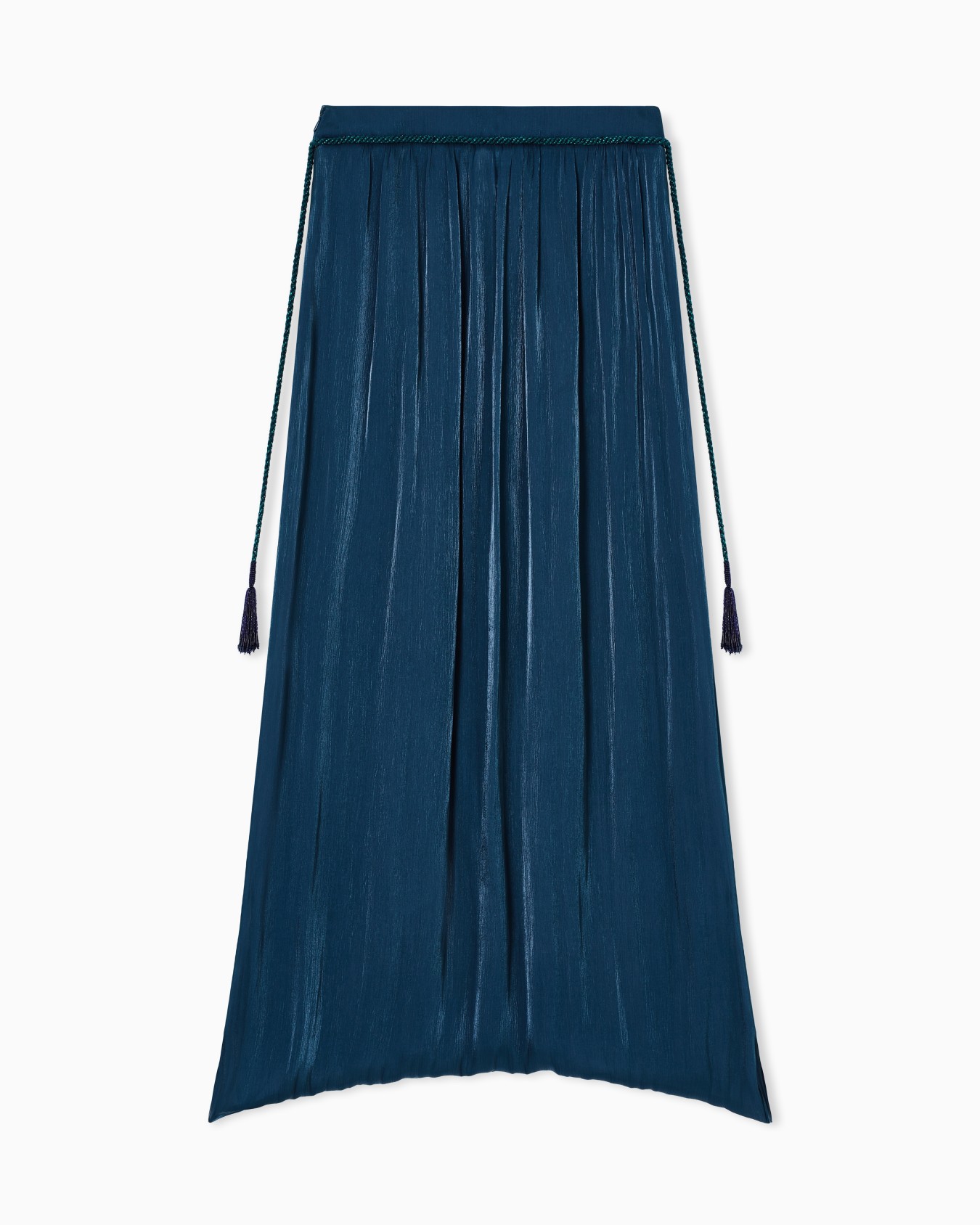 Long skirt in pleated fabric  Slide 3
