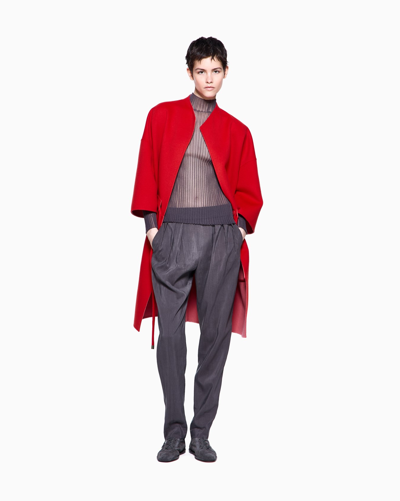 ASV ribbed pleated fabric jumper Slide 2