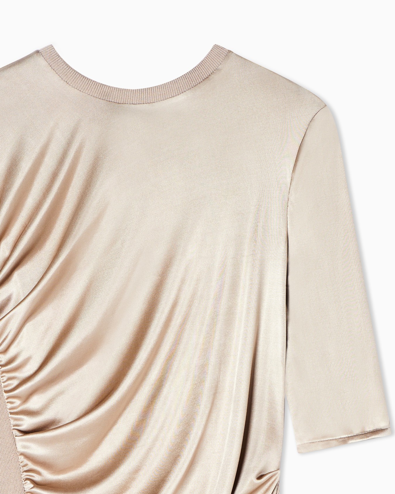 Shiny viscose jersey jumper Slide 3