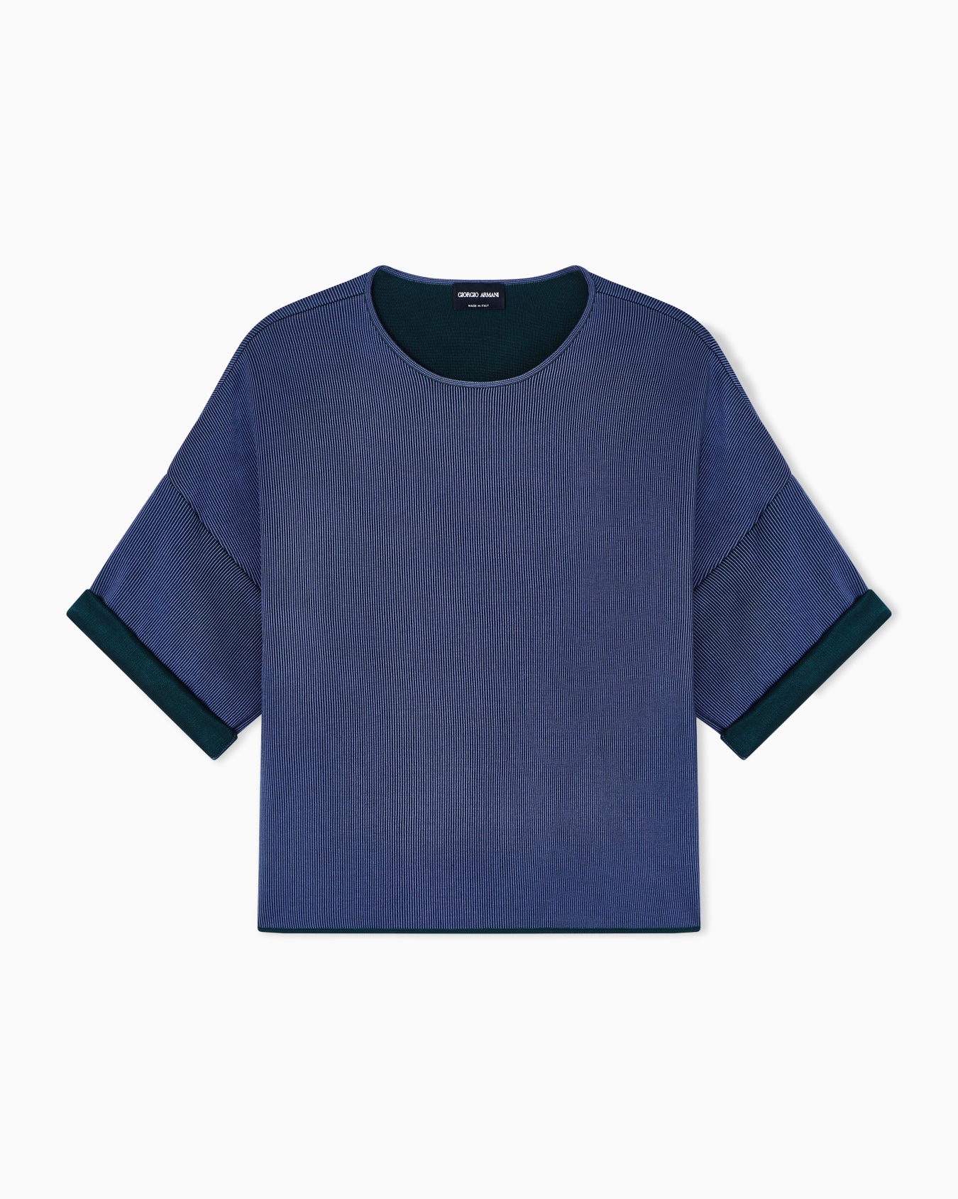 ASV ribbed viscose crew-neck jumper Slide 0