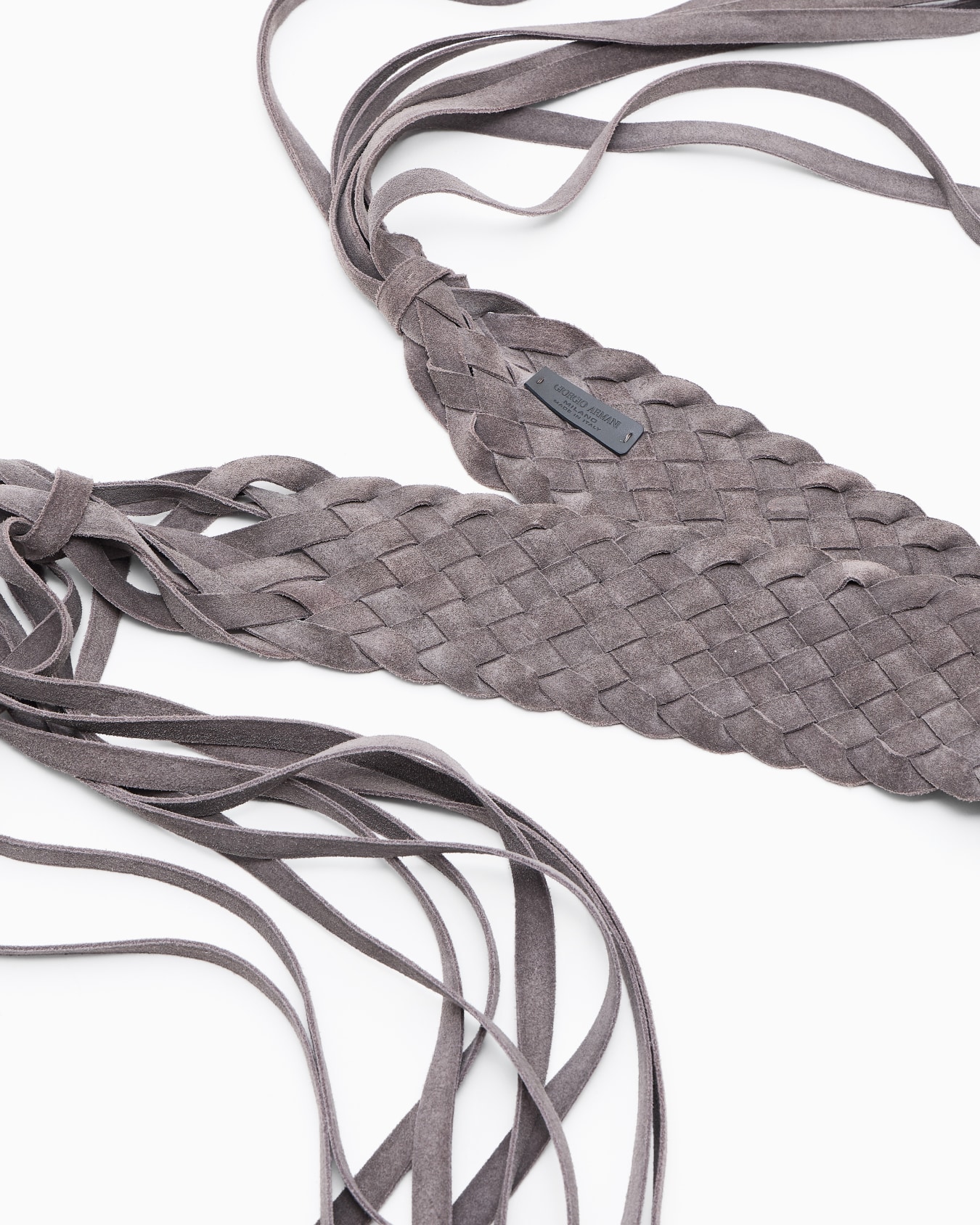 Cinturón de ante trenzado Diapositiva 1