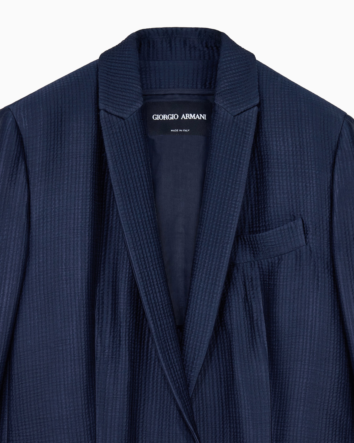 Blazer regular fit waffle viscose and wool Slide 3