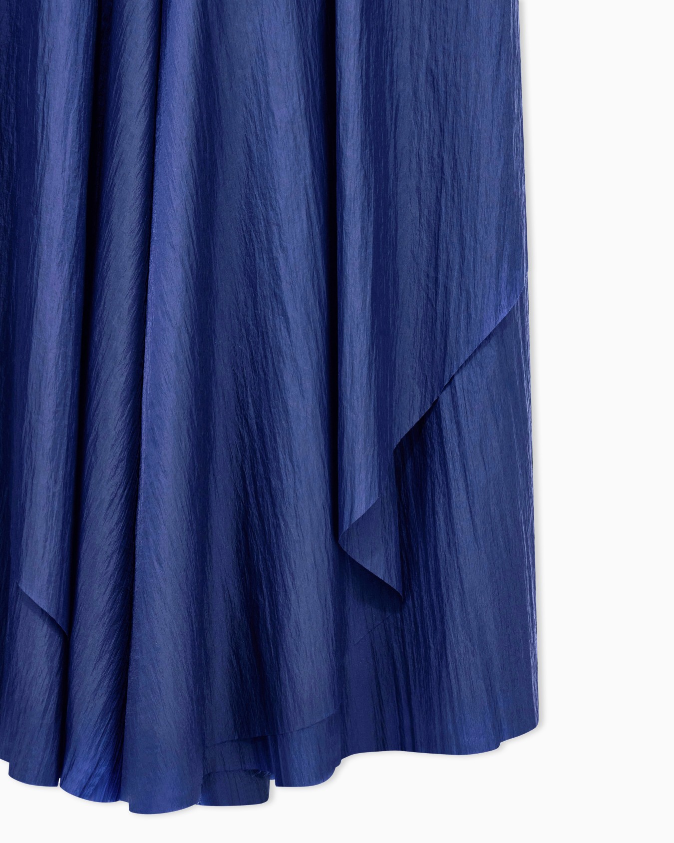 Trouser skirt multilayer regular fit in crinkled nylon Slide 3