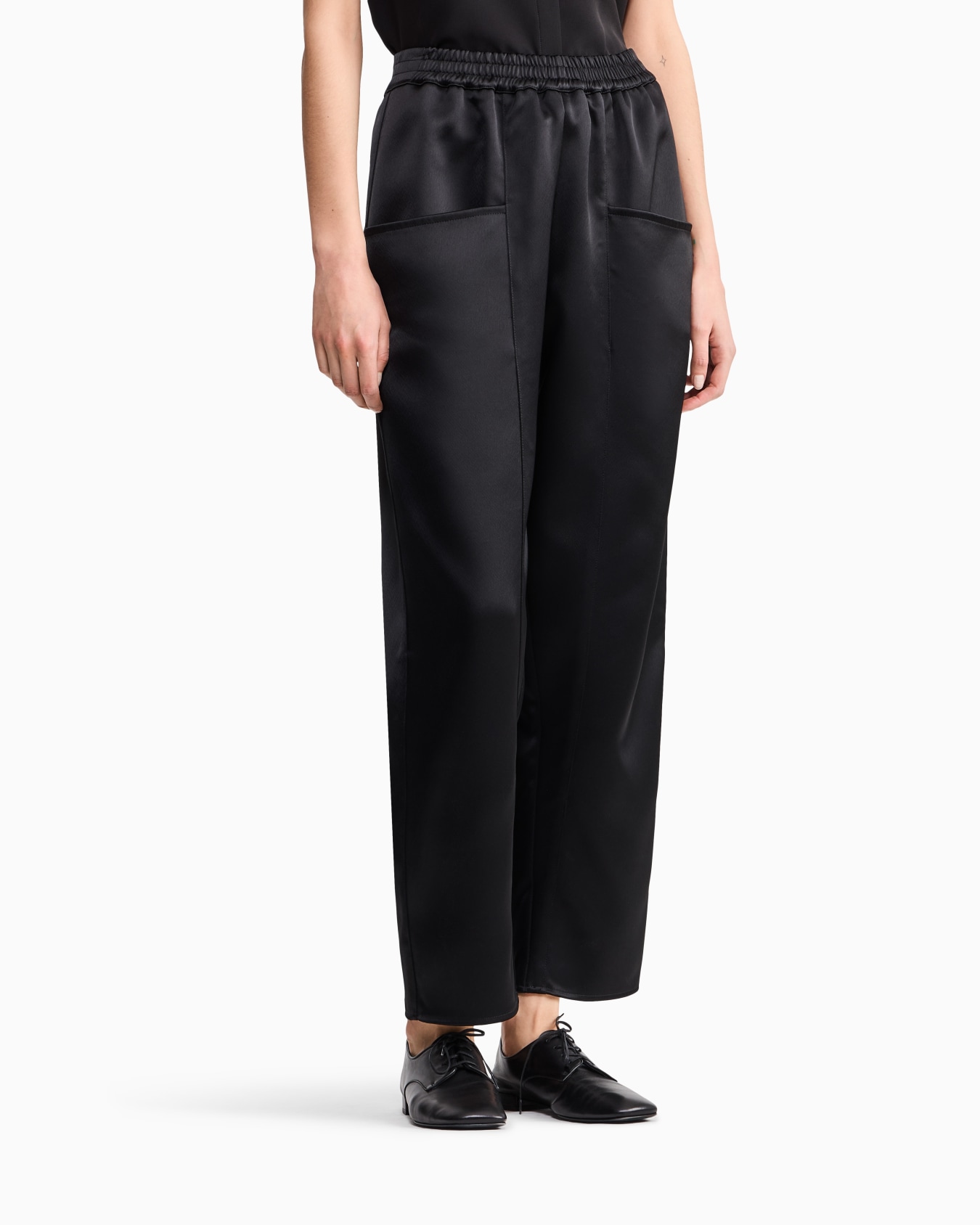 Pantalón de duquesa técnica con cintura elástica y bolsillos Diapositiva 3