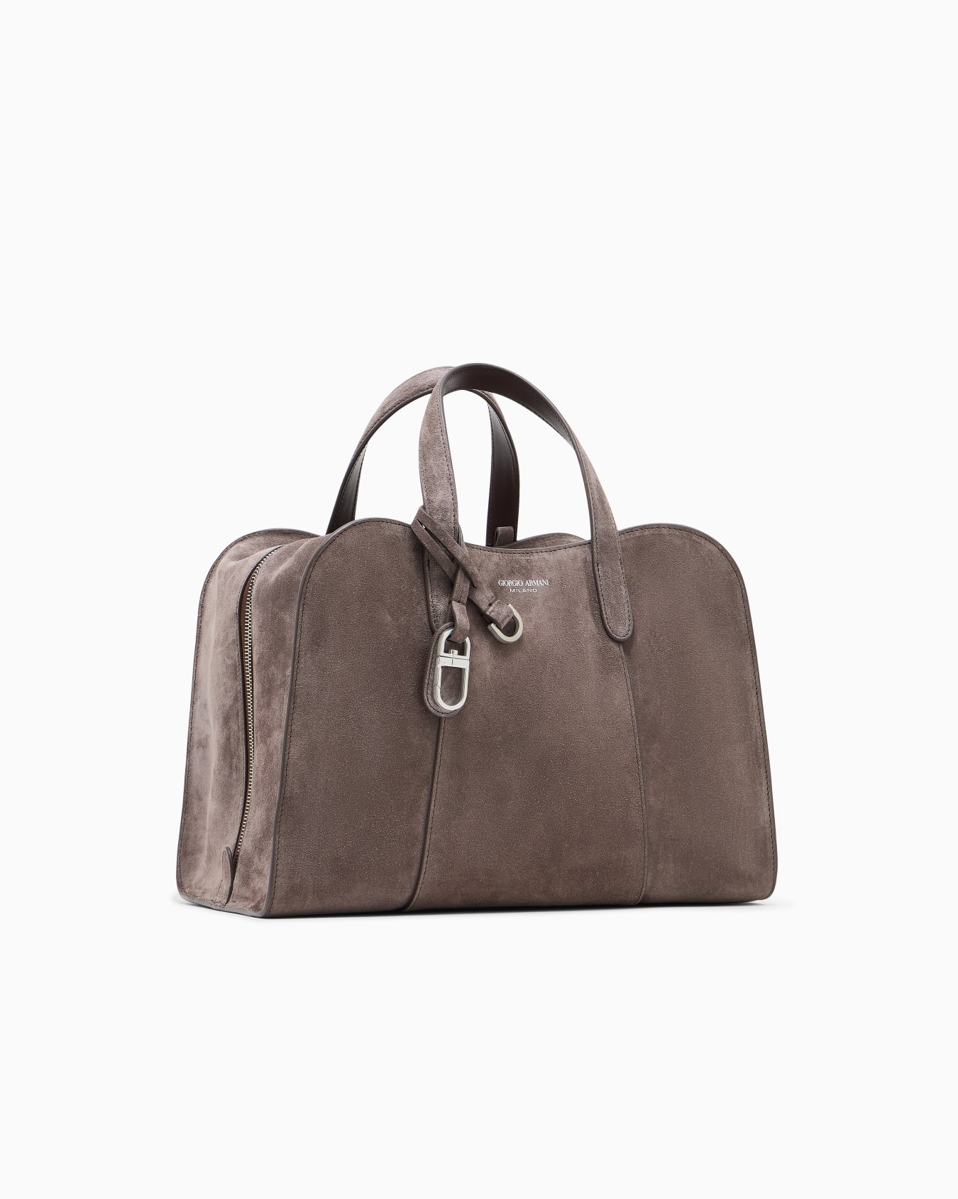 Handbag in split leather Slide 1