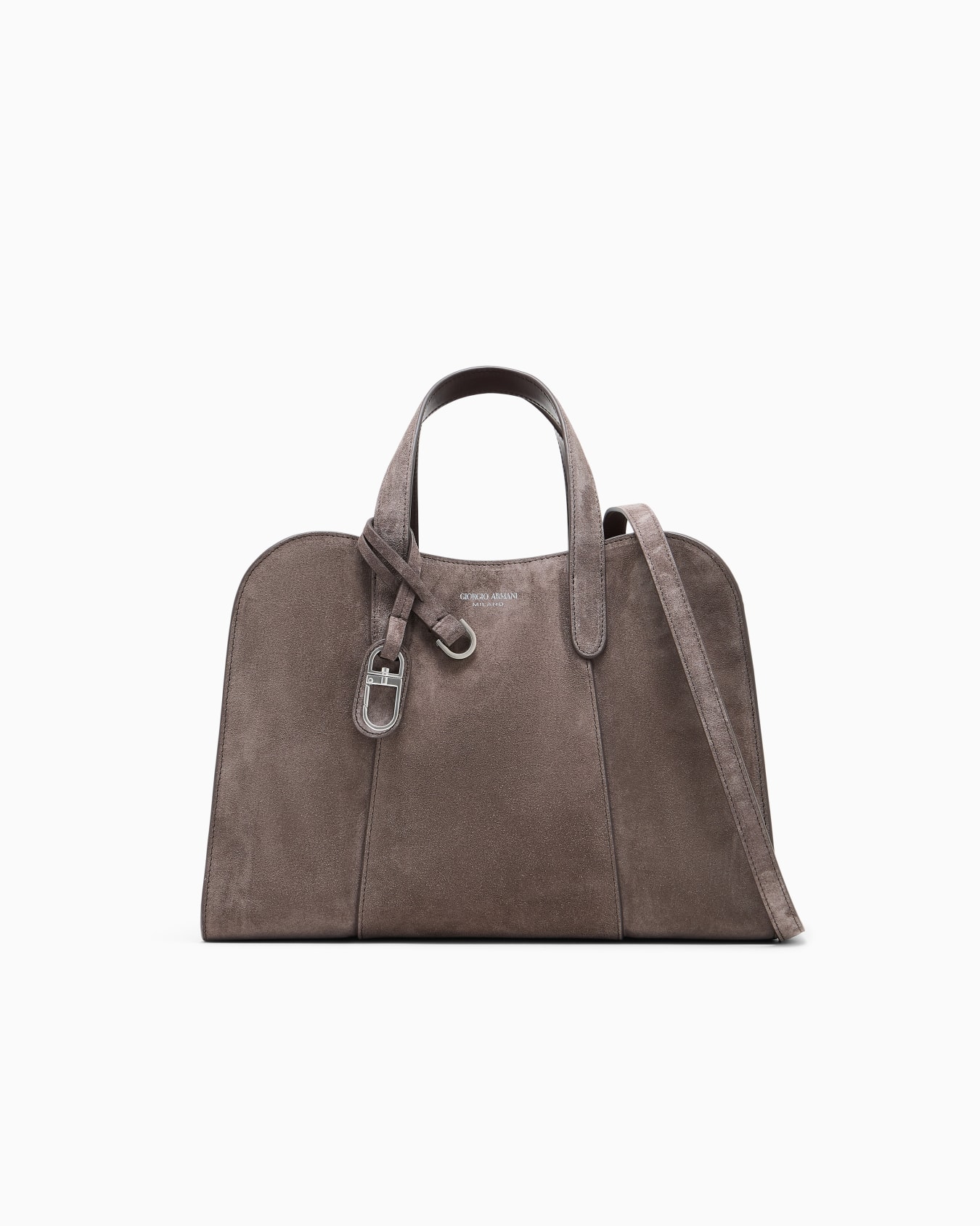 Handbag in split leather Slide 0