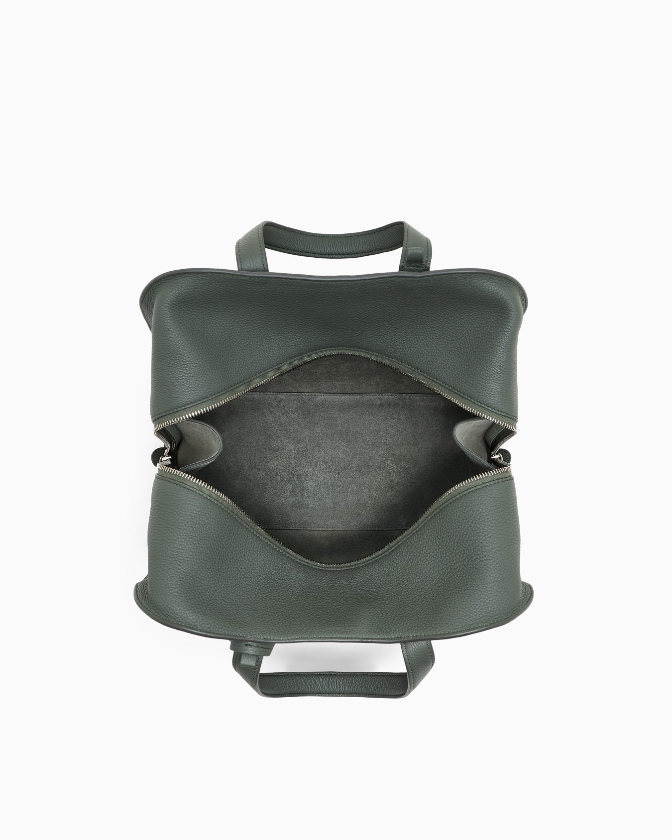 Handbag in grained leather Slide 3