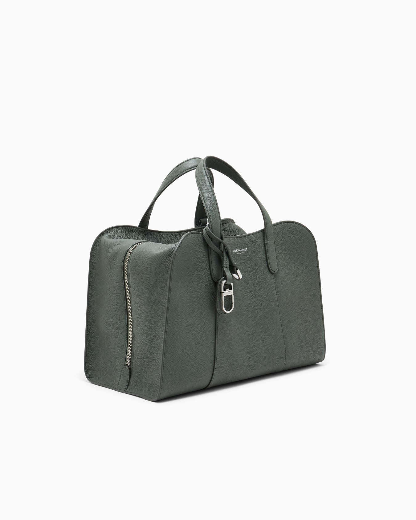 Handbag in grained leather Slide 1