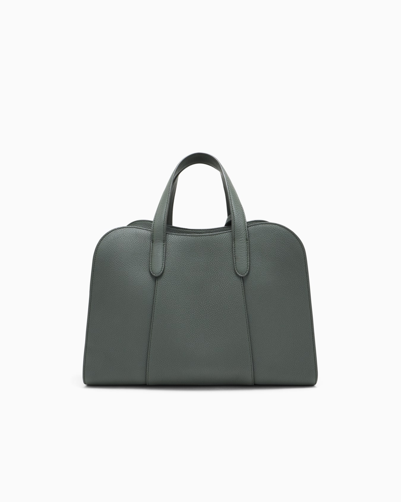 Handbag in grained leather Slide 2