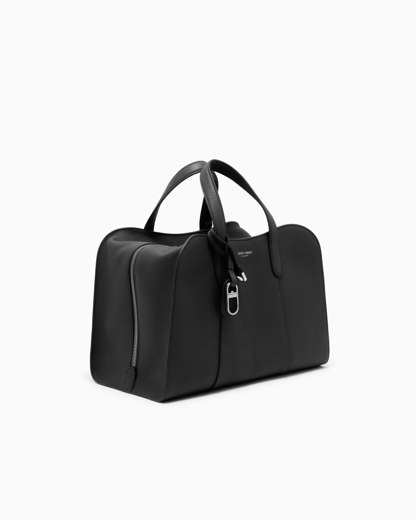 Handbag in grained leather Slide 1