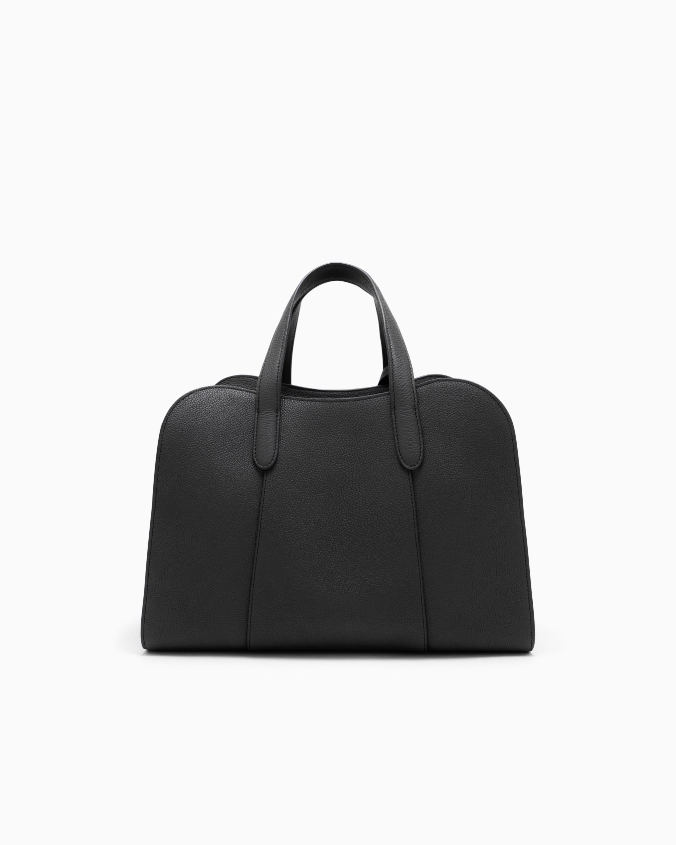 Handbag in grained leather Slide 2