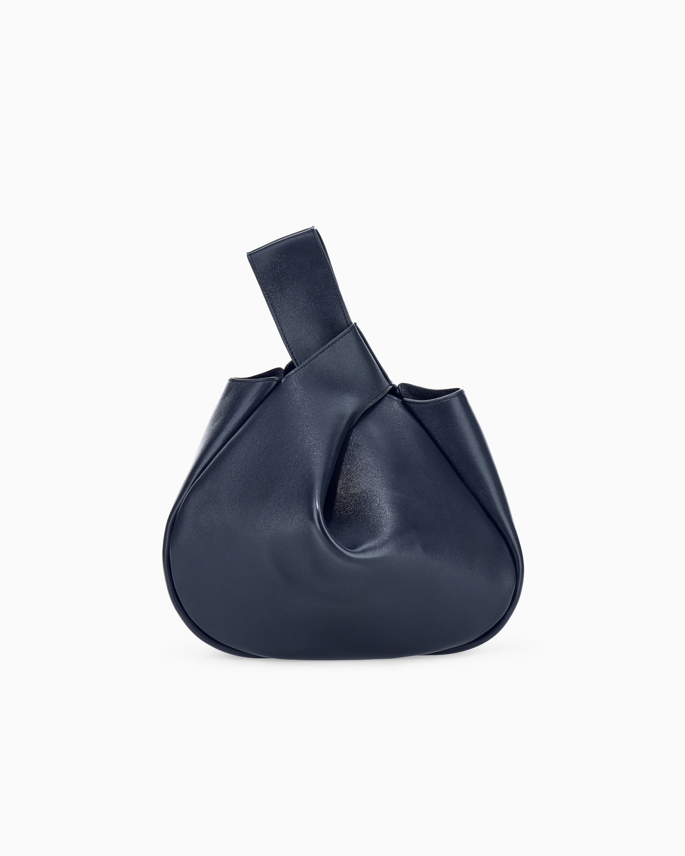 Bolso de mano de napa con diseño escultural y asa integrada Diapositiva 2