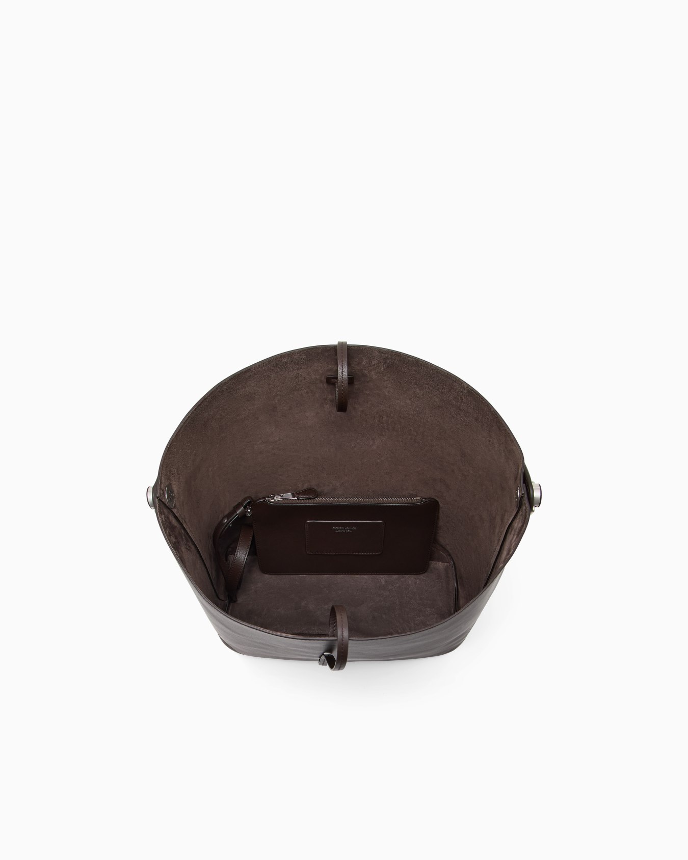Shoulder bag in leather with split leather lining Slide 3