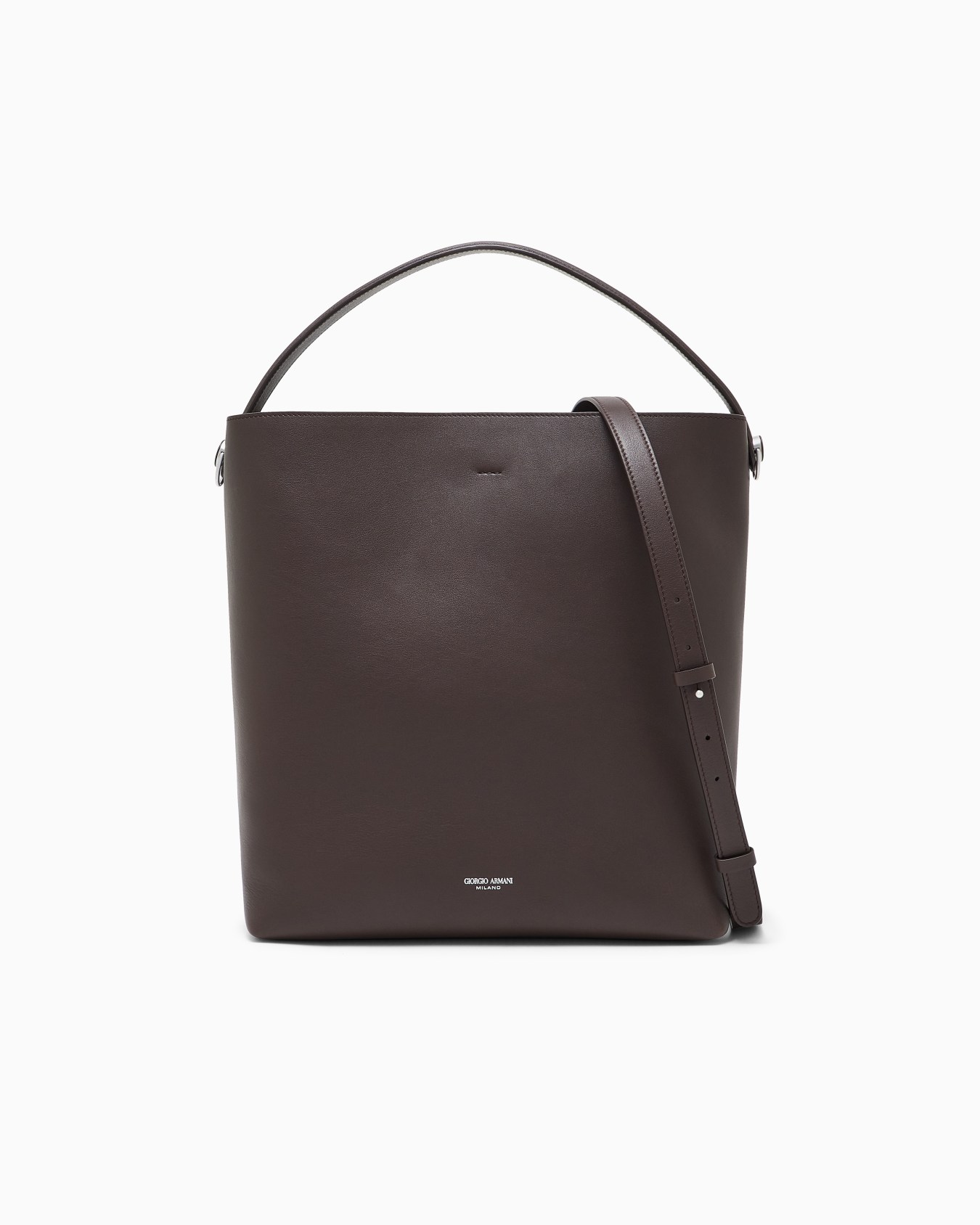 Shoulder bag in leather with split leather lining Slide 0