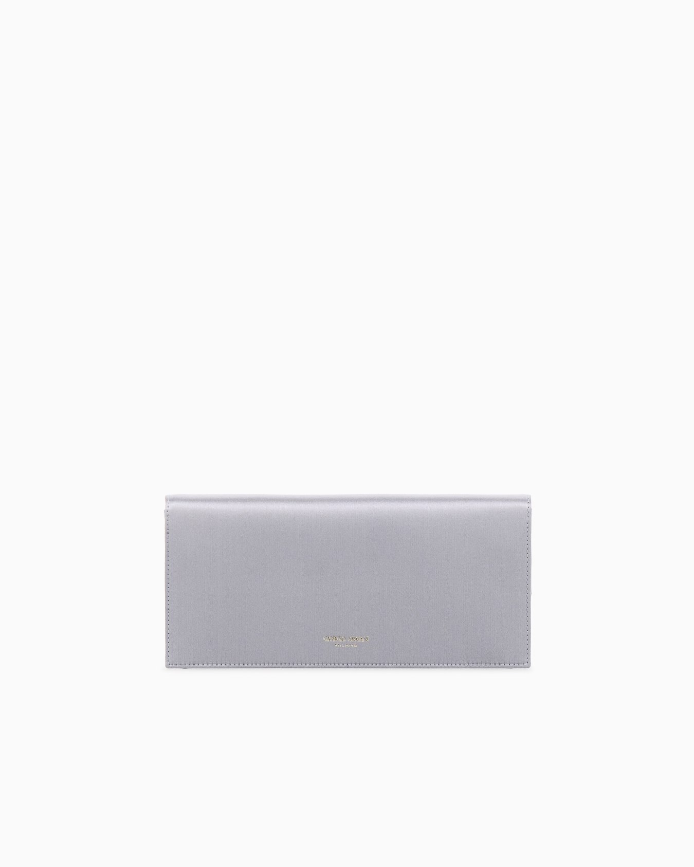 Clutch aus Satin mit Metallverschluss und Kettenriemen Folie 2