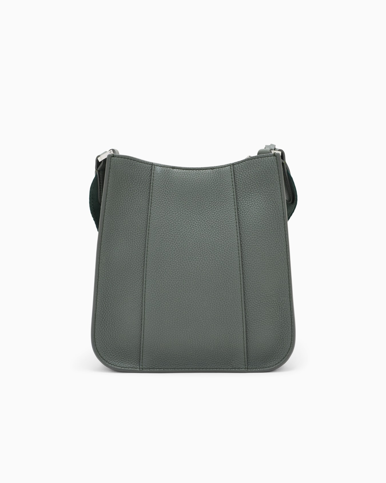 Bandolera de piel granulada con hebilla y correa ajustable Diapositiva 2
