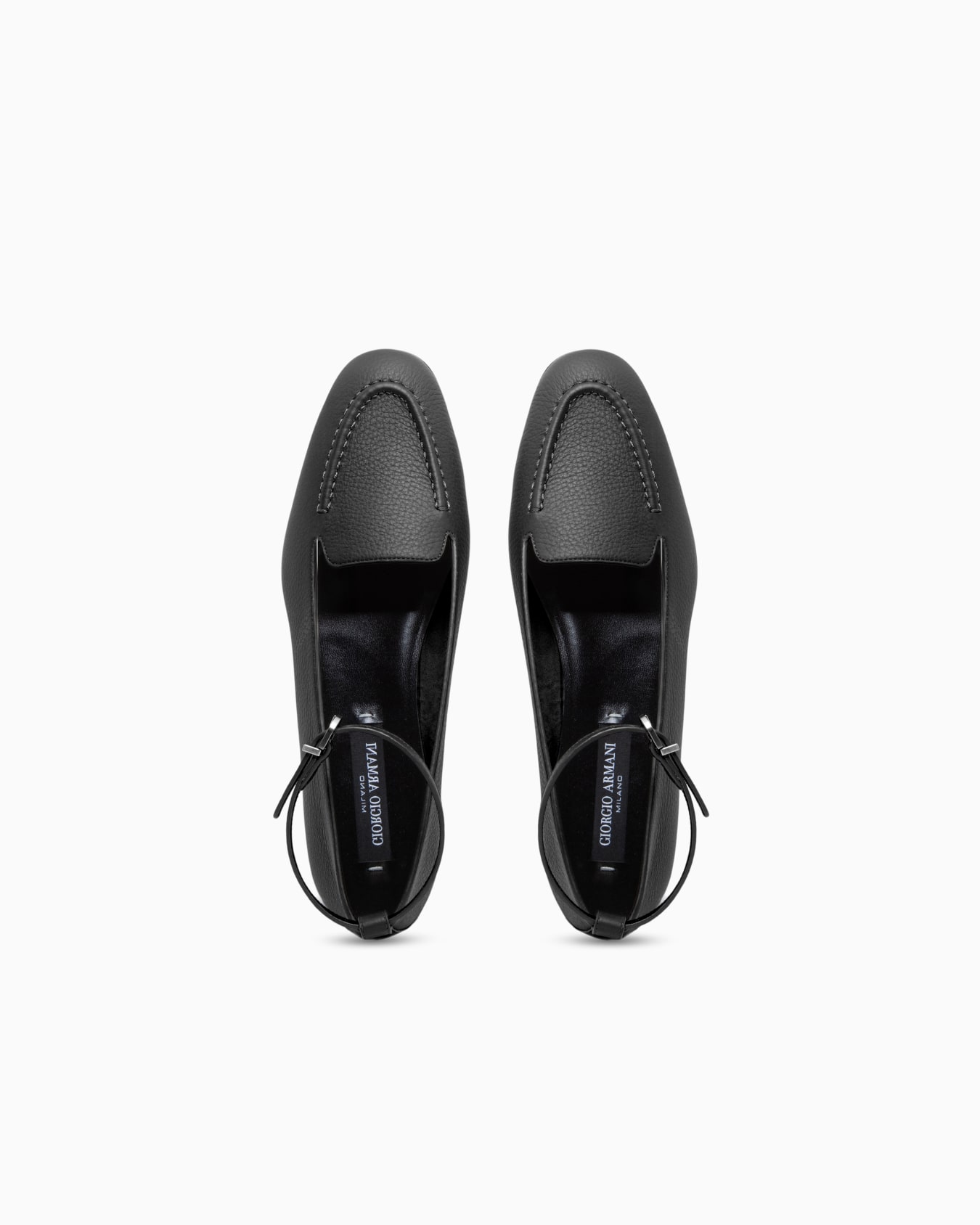 Ballet flat in leather with a leather sole Slide 2