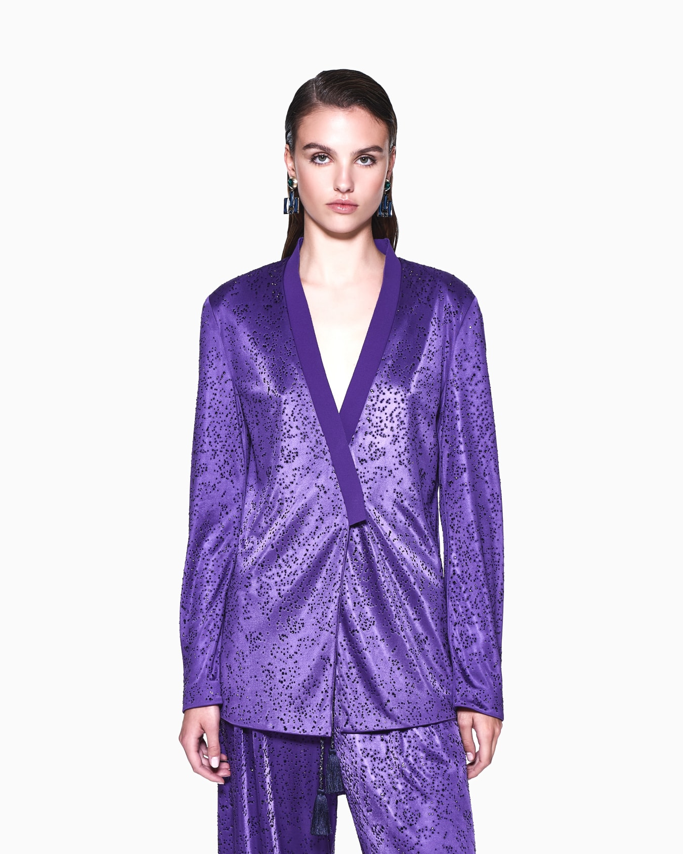 Hemd aus Viskose-Jersey mit Strass Folie 3