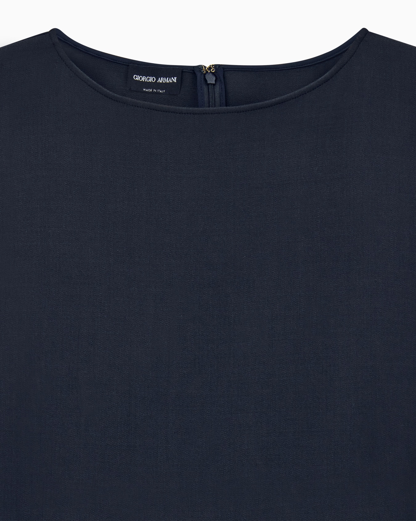 Dress short-sleeved sheath in double-stretch virgin wool Slide 2