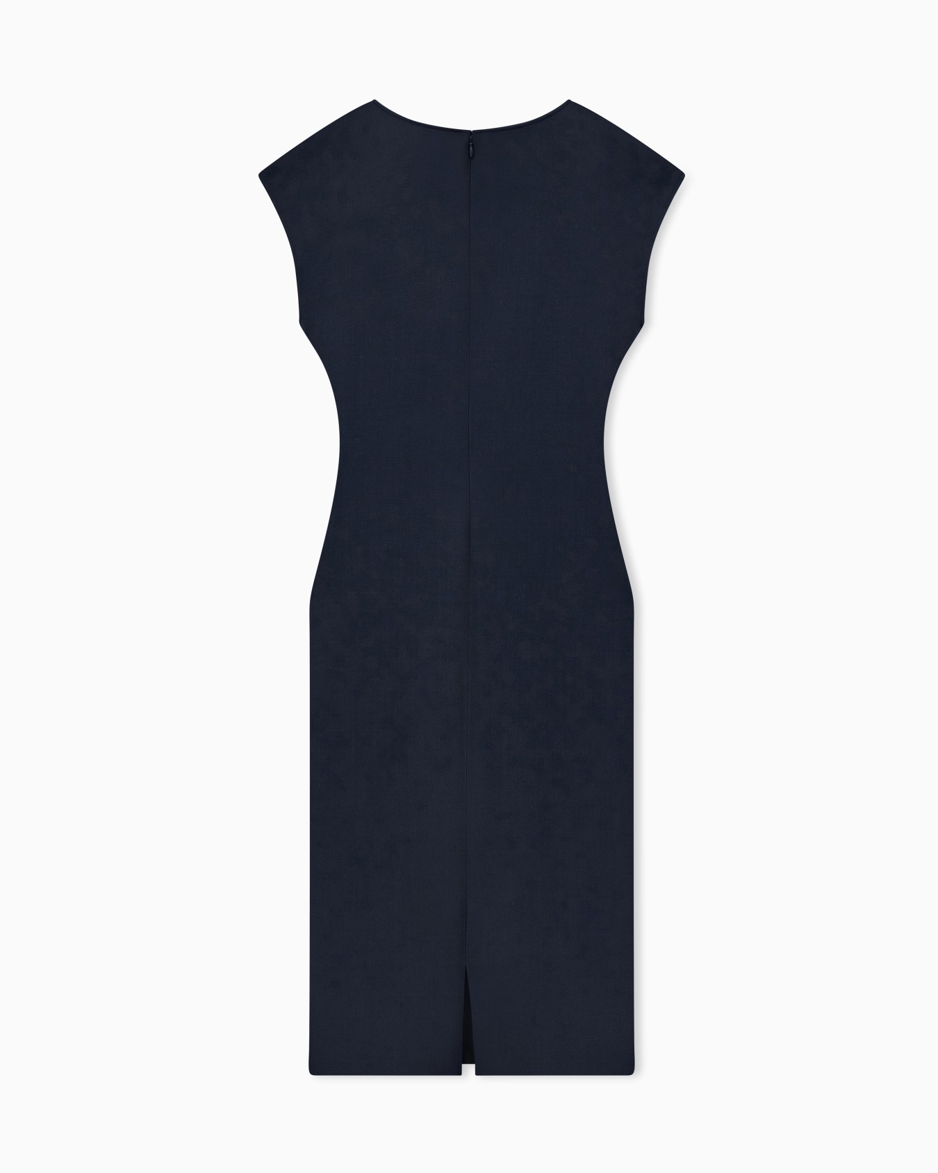Dress short-sleeved sheath in double-stretch virgin wool Slide 1