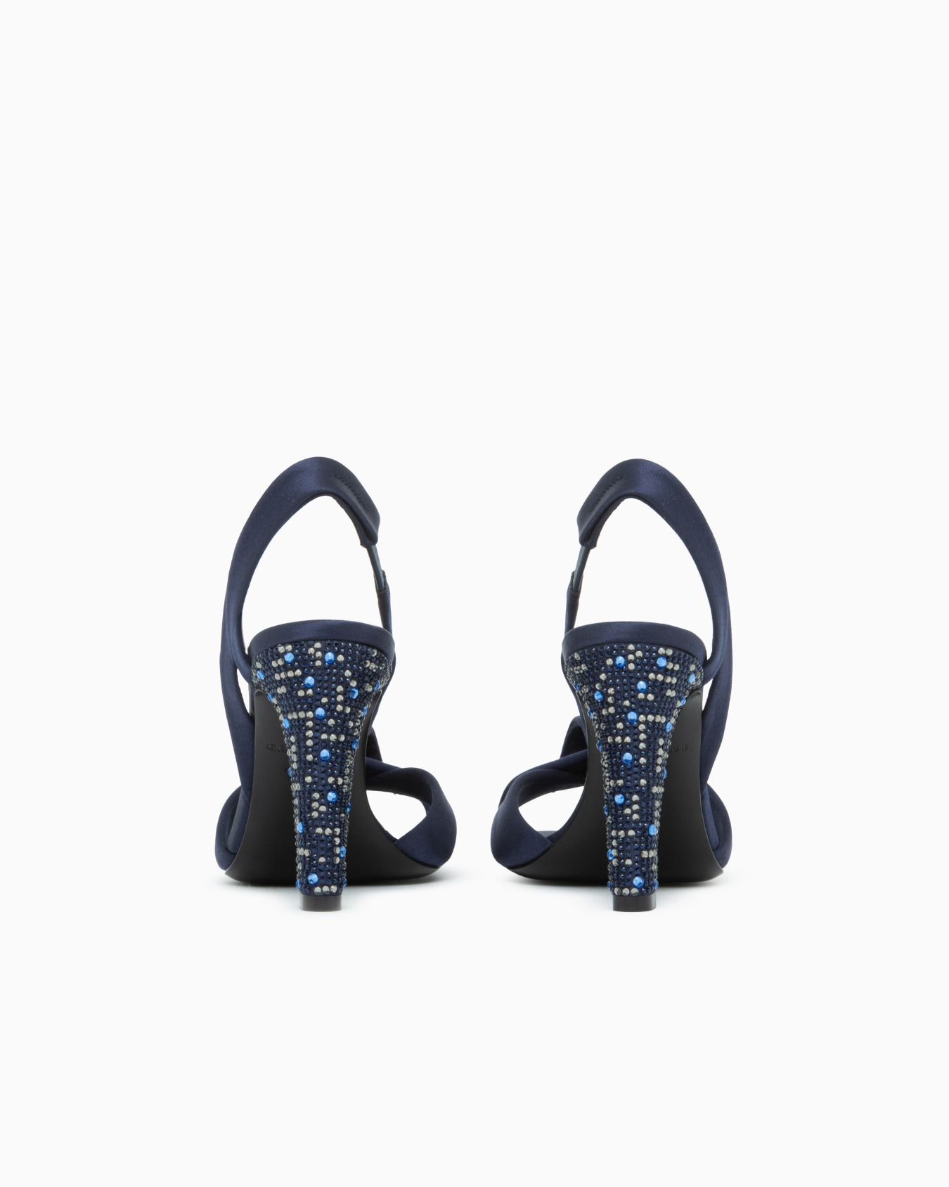 Sandals in viscose and silk satin with leather sole Slide 3