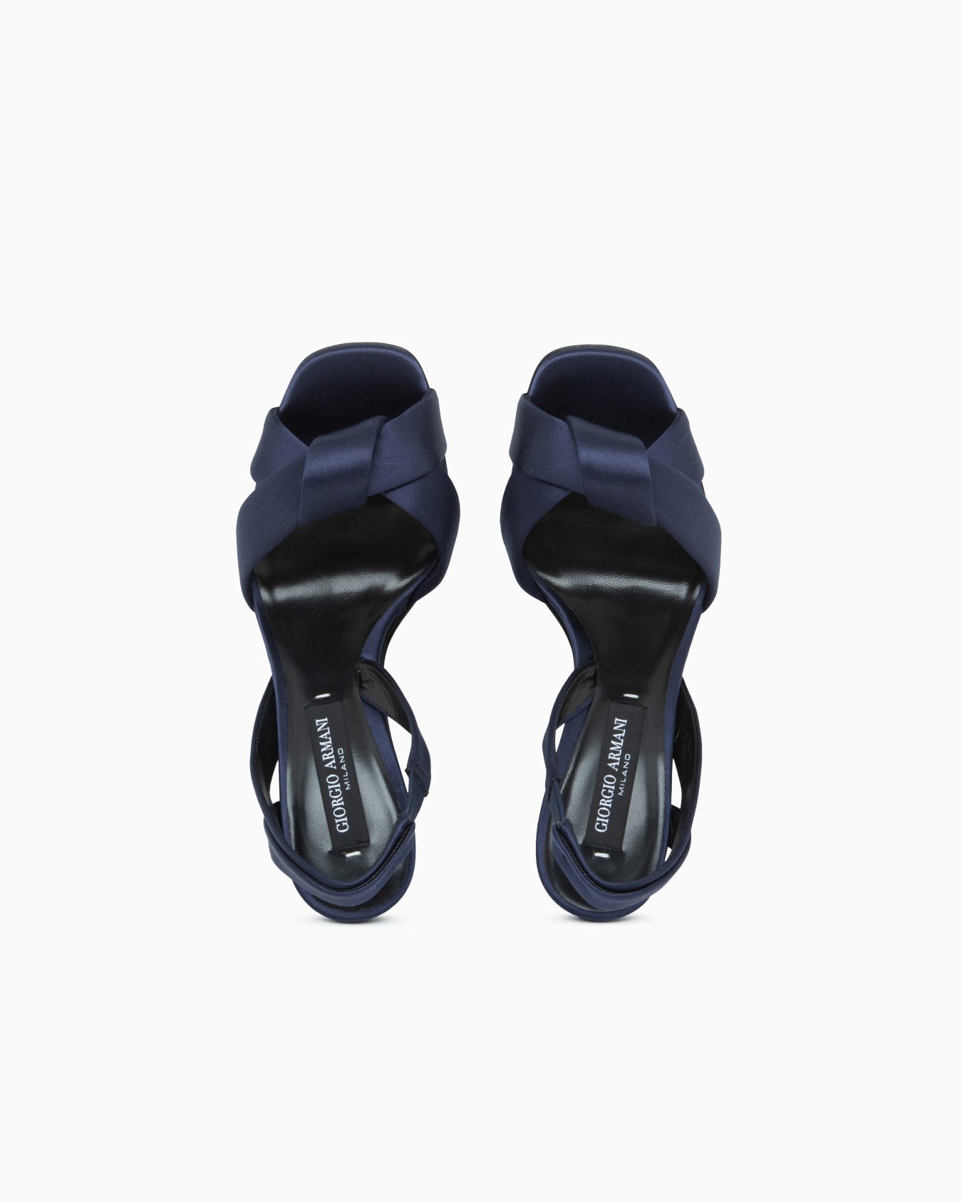 Sandals in viscose and silk satin with leather sole Slide 2