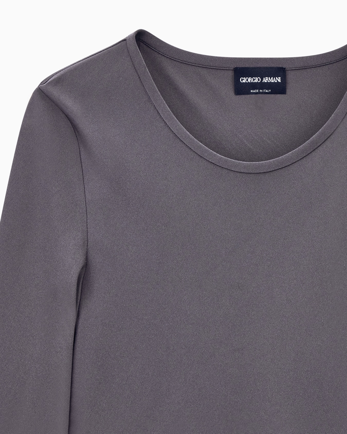 Slim-fit bias-cut blouse in stretch silk-blend crepe Slide 4