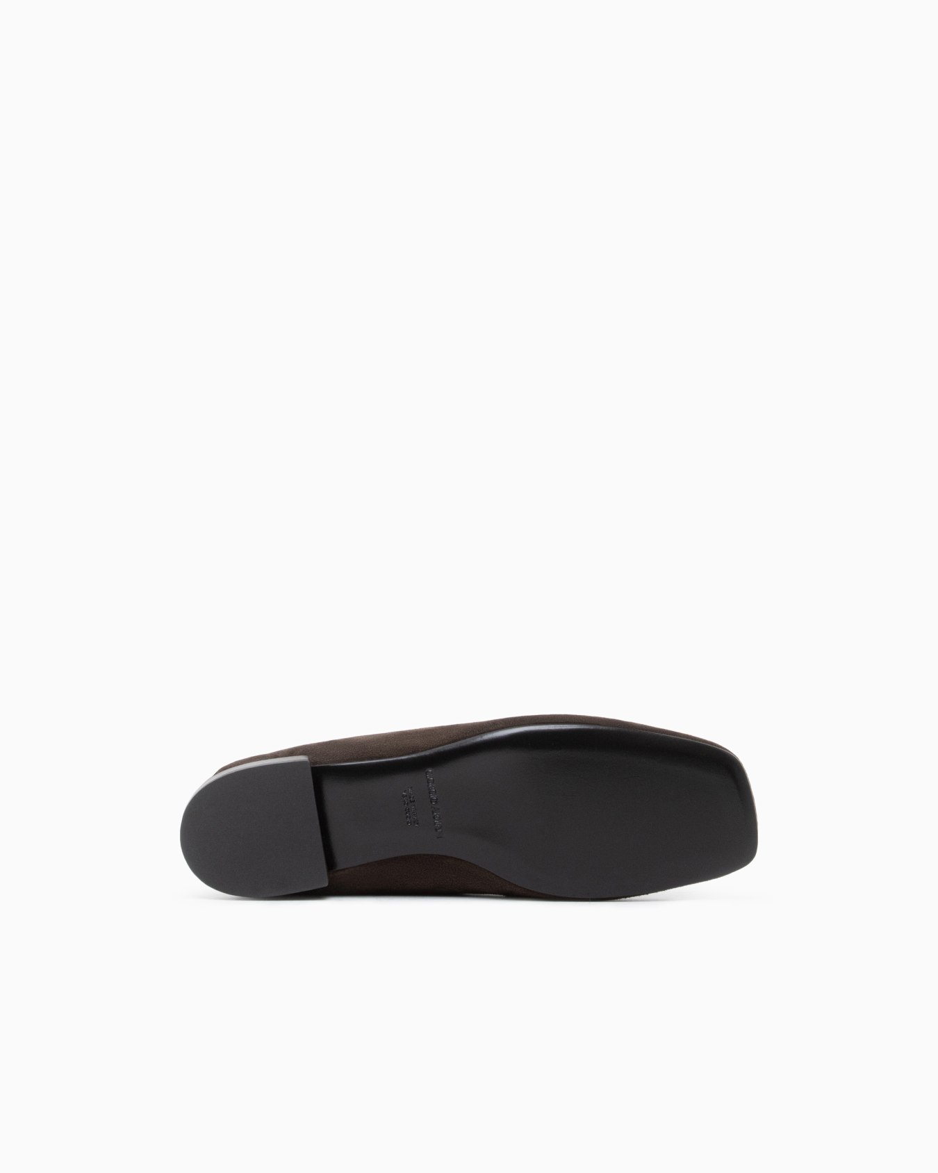 Loafer in split leather with leather lining and sole Slide 5