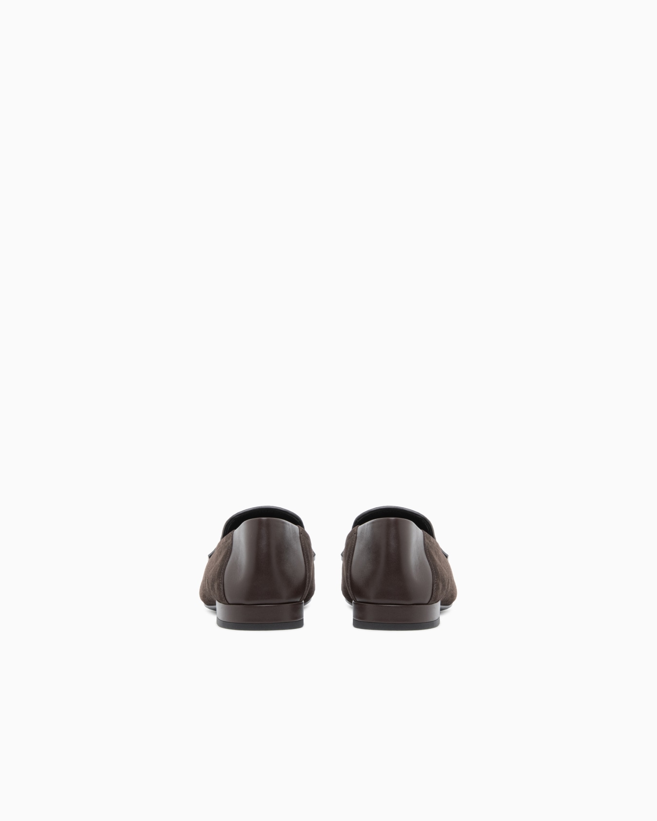 Loafer in split leather with leather lining and sole Slide 3