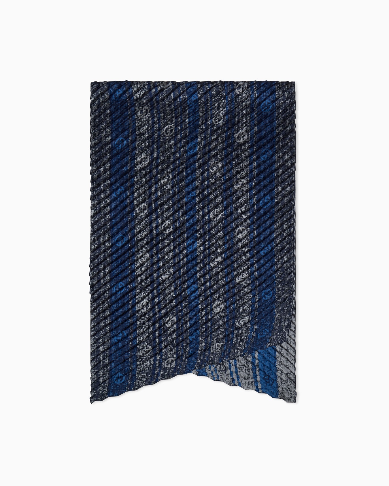 Stole pleated in a silk blend Slide 0